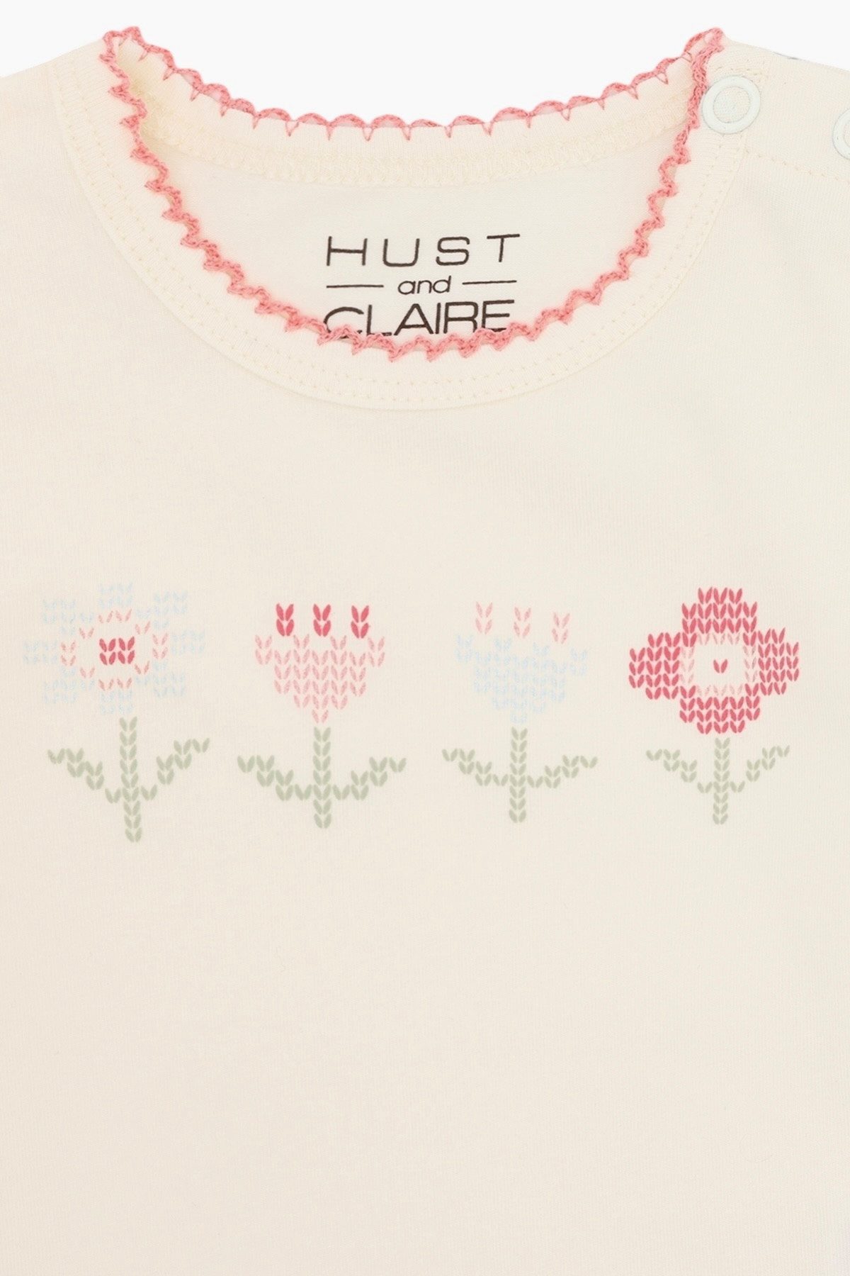 Hust & Claire Langarmbody Britt Bloom (1-tlg) Baby Body „Britt Bloom“ mit Blumenmotiv, langarm, Farbe Ivory