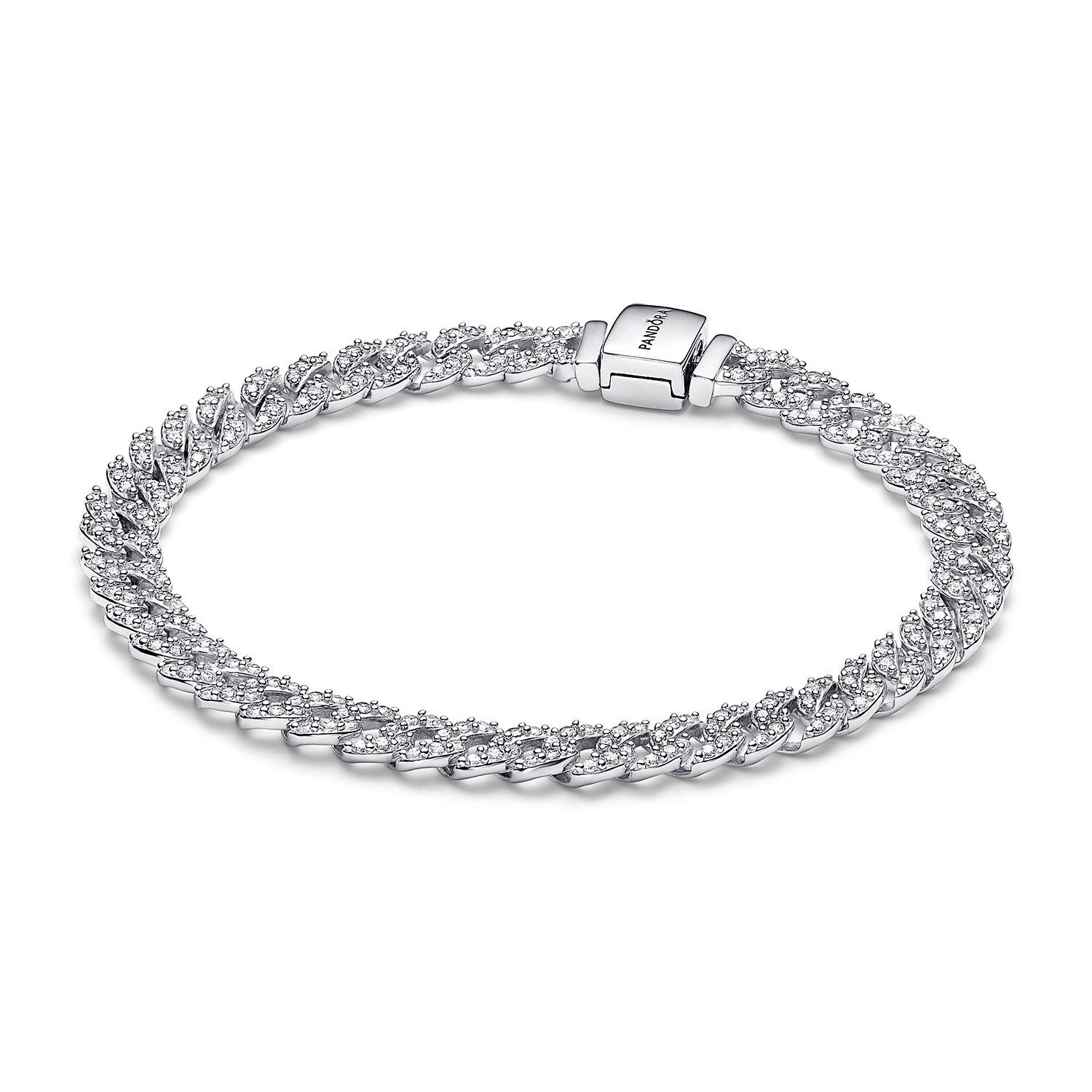 Pandora Silberarmband Damen-Silber Zeitloses Pavé günstig online kaufen