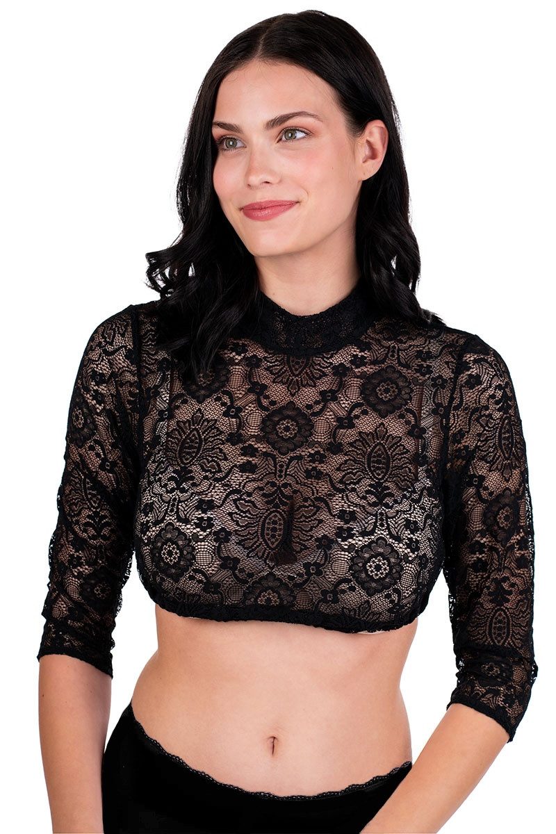 Dirndlbluse Dirndlbluse - BABSI - schwarz