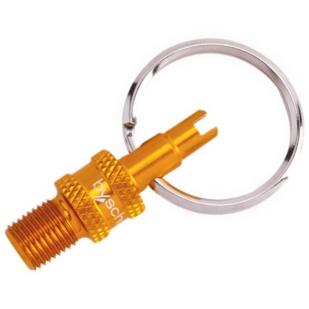 Luftpumpe by.schulz Ventiladapter Mini Tool" SV/DV AUF AV LOSE gold ca. 0,005 kg