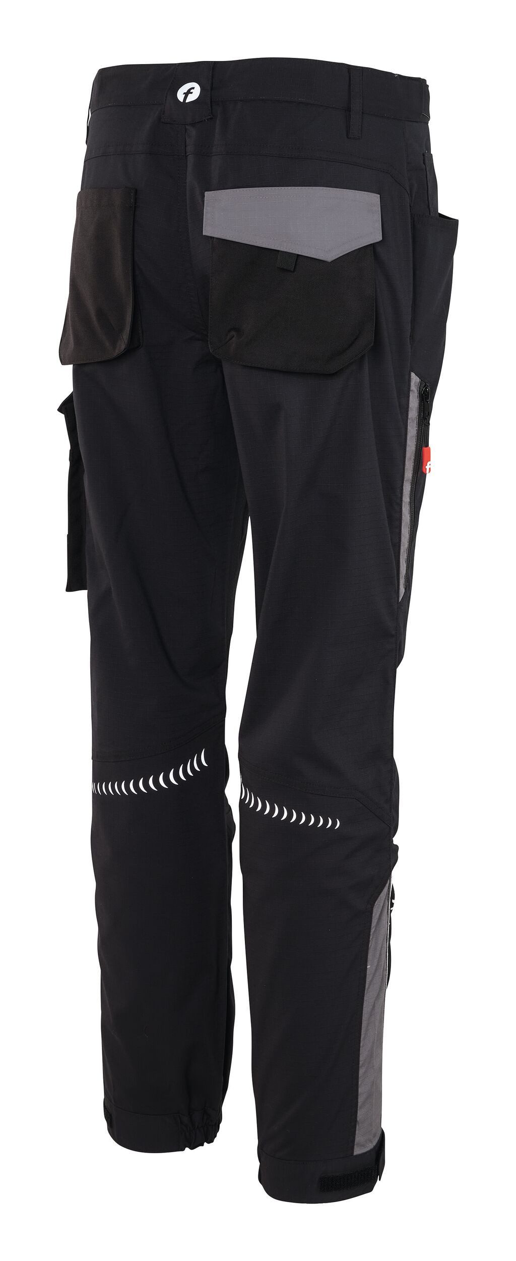 fortis Arbeitsbundhose Herren-Cargohose Performance schwarz/grau