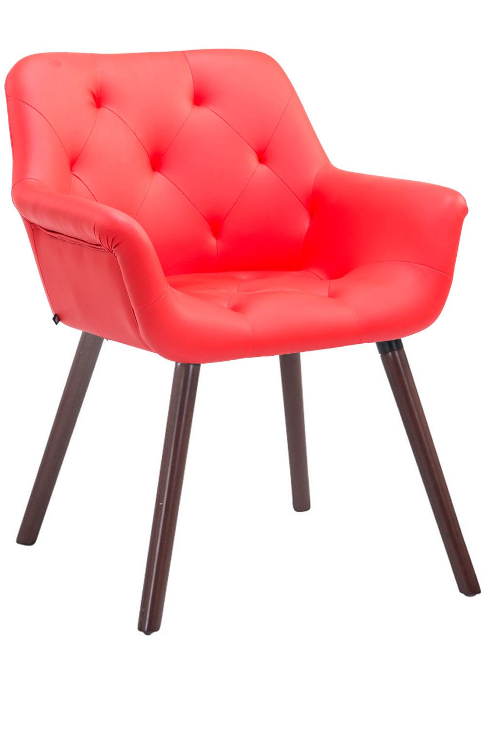 CLP Esszimmerstuhl Cassidy Kunstleder, mit Armlehnen und Holzbeinen