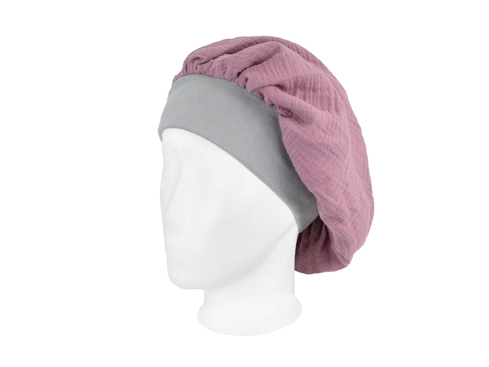 beties Duschhaube Musselin (1 St), Bonnet Schlafmütze aus Bio-Baumwolle