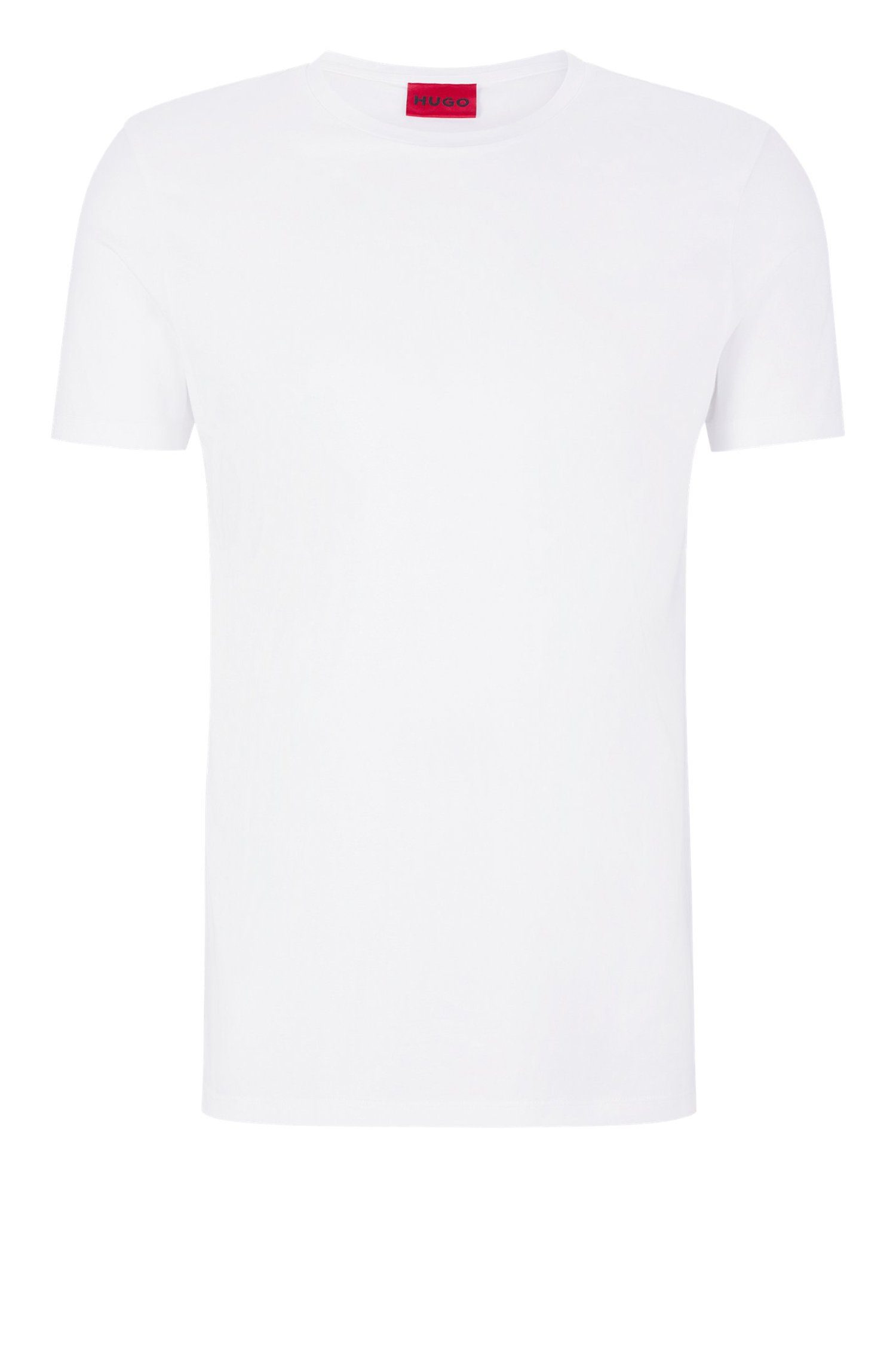 HUGO T-Shirt Round-Doppelpack (1-tlg) Weiß (100)