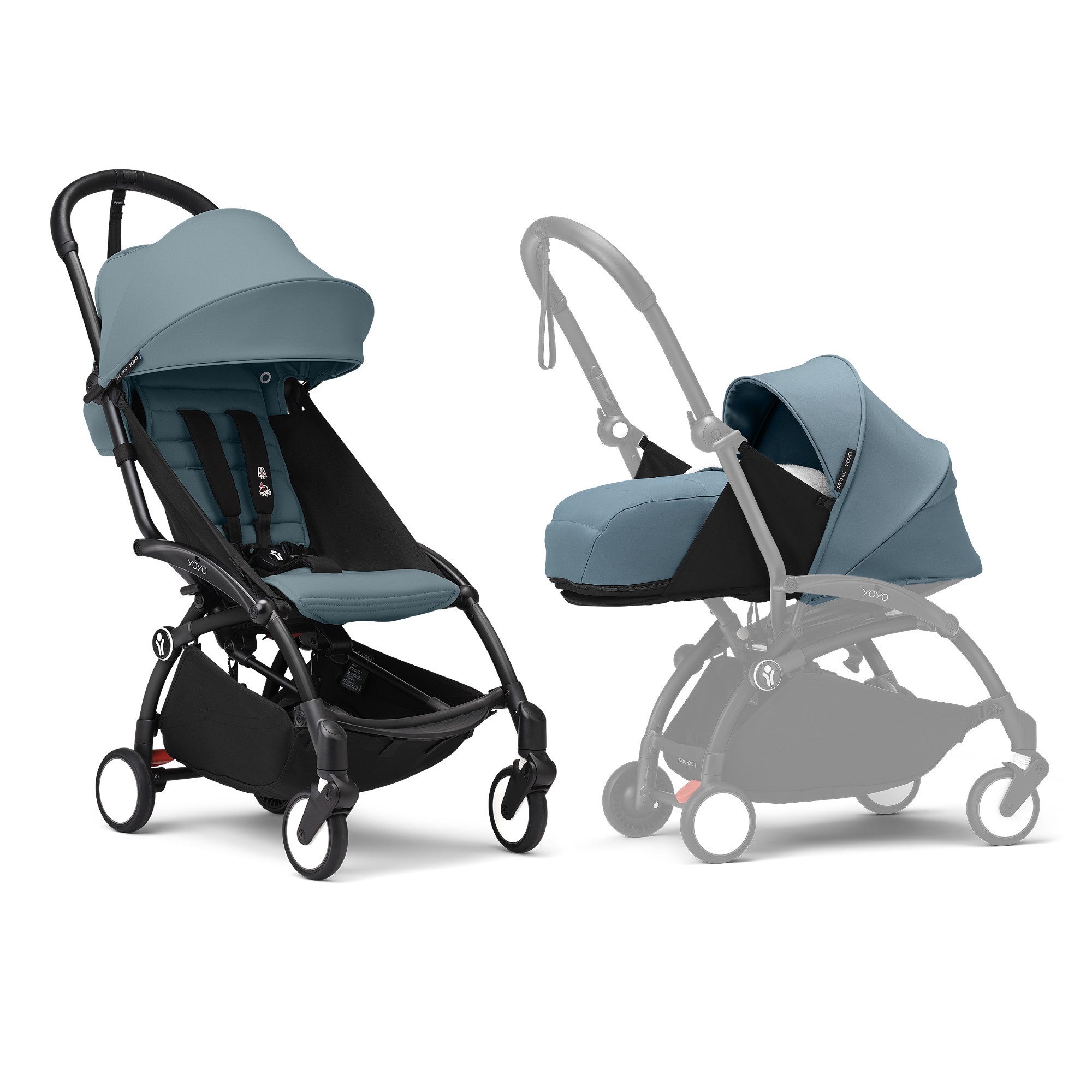 Stokke Kinder-Buggy YOYO³ Kinderwagen mit Neugeborenen, Leicht & kompakt - Handgepäck-kompatibel