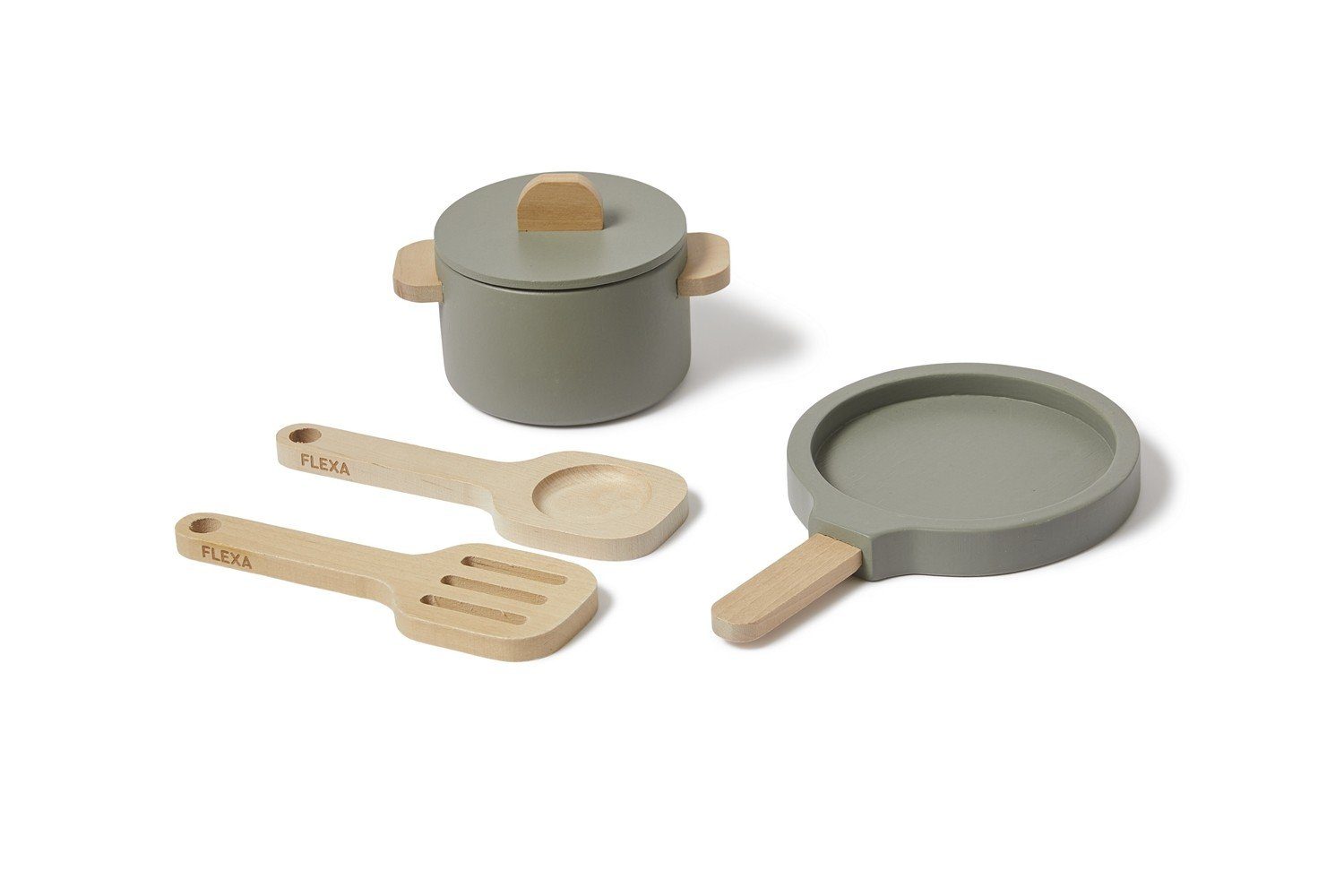 Flexa Kinder-Küchenset Topf & Pfanne, grün günstig online kaufen