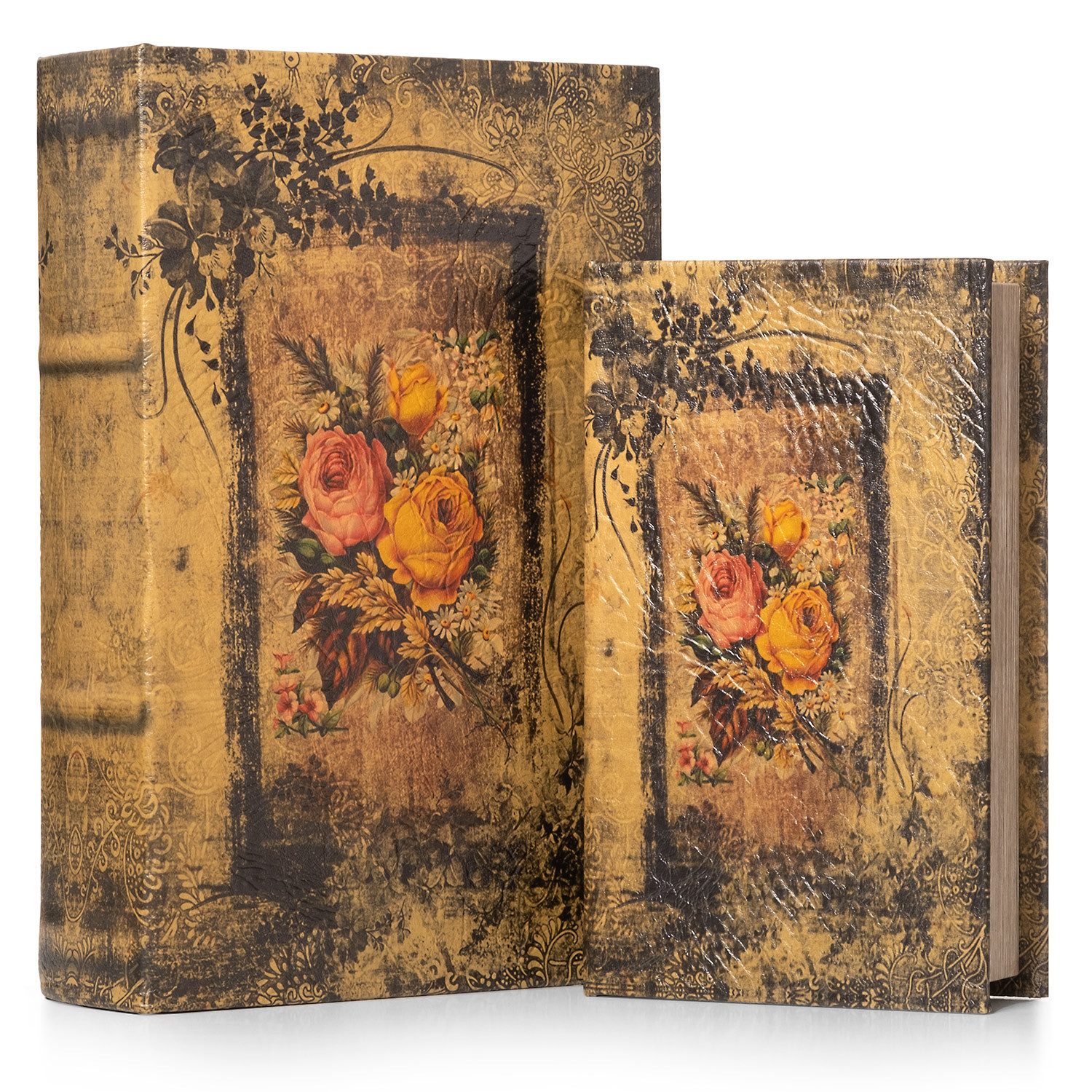 Etui Buchattrappe Rosen Blumen Strauß