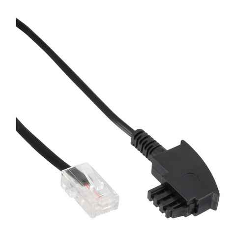 INTOS ELECTRONIC AG InLine® TAE-F Kabel für DSL-Router, TAE-F Stecker an RJ45 8P2C, 15m Telefonkabel