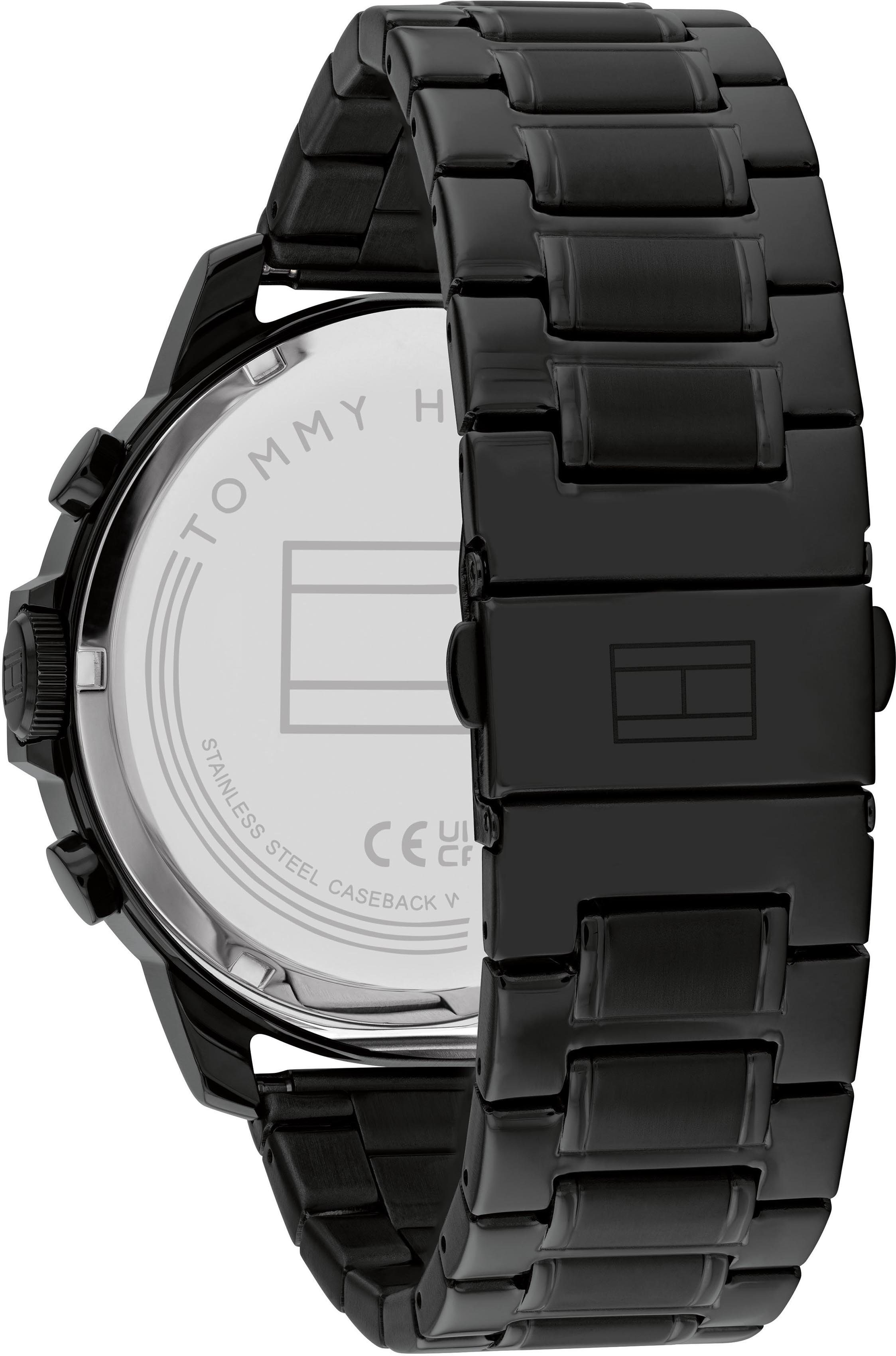Tommy Hilfiger Multifunktionsuhr LUCA 1710494, Quarzuhr, Armbanduhr, Herrenuhr, Datum, Edelstahlarmband