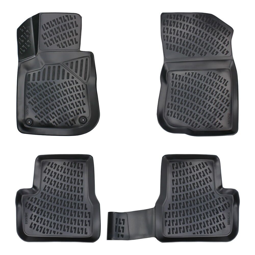 fussmattenprofi.com Auto-Fußmatte 3D Auto Fussmatten für Peugeot 208 (1.Gen) 2013-2019 (1 St), für Peugeot Peugeot 208