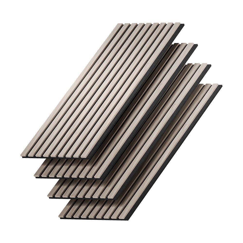 Vicco Wandpaneel Akustikpaneel, Braun, 4 Stück, (4-tlg)