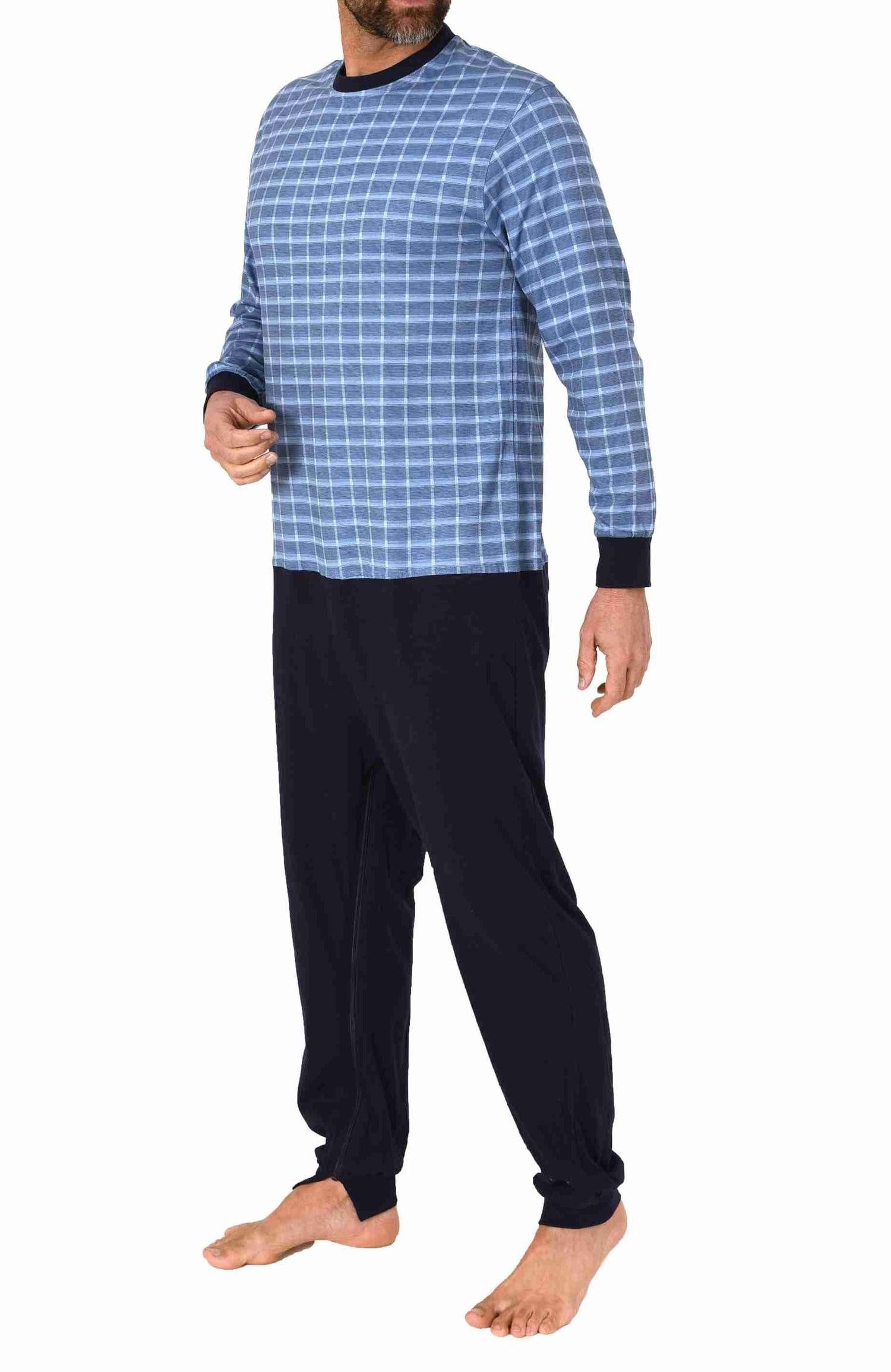 Normann Care Pyjama Herren Pflegeoverall langarm mit Reissverschluss am Rüc günstig online kaufen