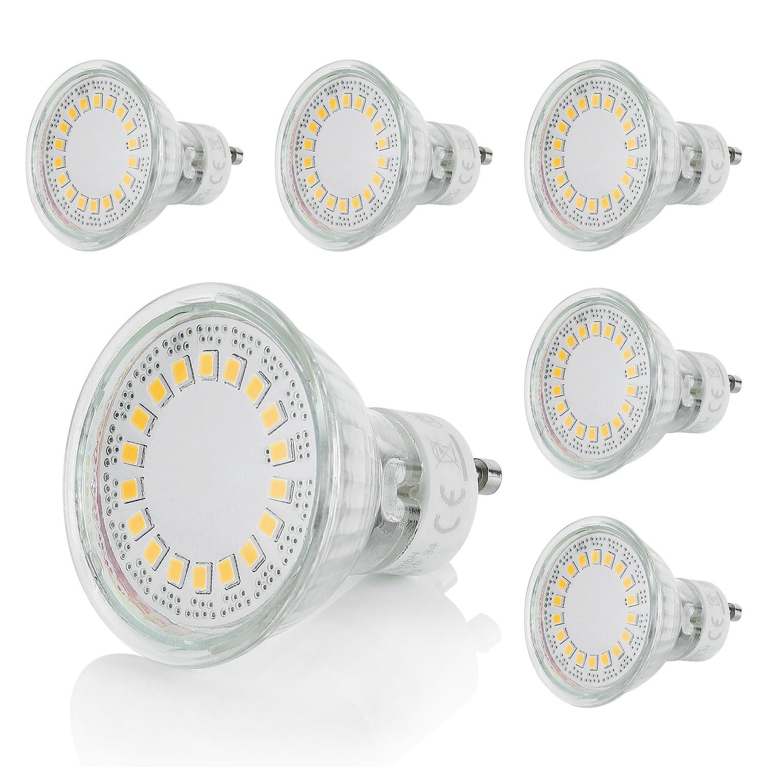 Sweet LED LED-Leuchtmittel GU10 LED 6er Pack 230V 5W warmweiß
