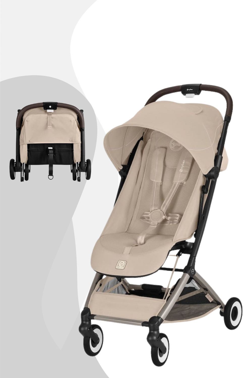 Cybex Kinder-Buggy Orfeo Buggy, Ab Geburt, Kleines Faltmaß, großes Sonnenverdeck, flugzeugtauglich