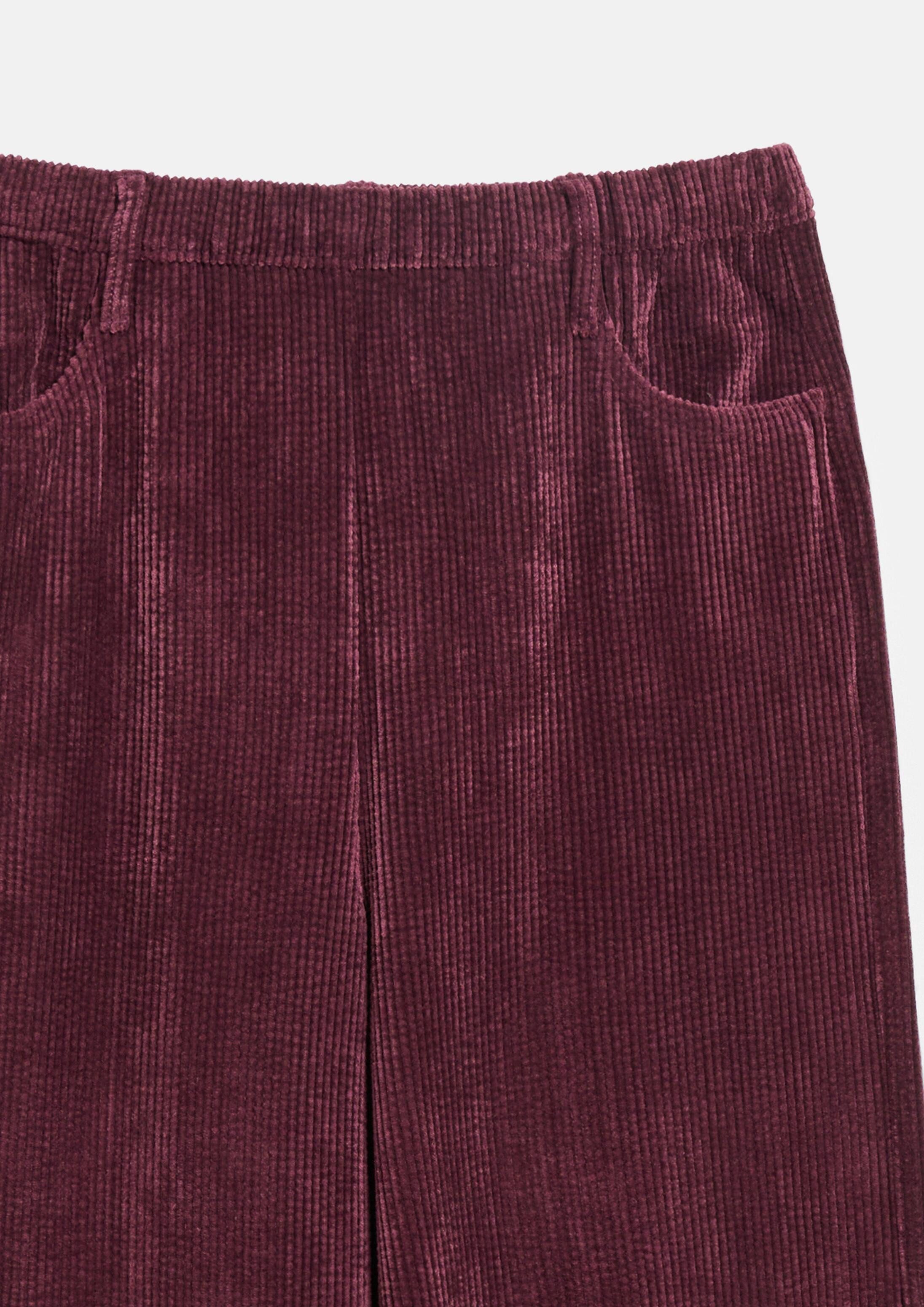 s.Oliver Chinos Hose WIDE LEG Wide-Leg-Hose mit Elastikbund aus Cord – Bild 4 von 4