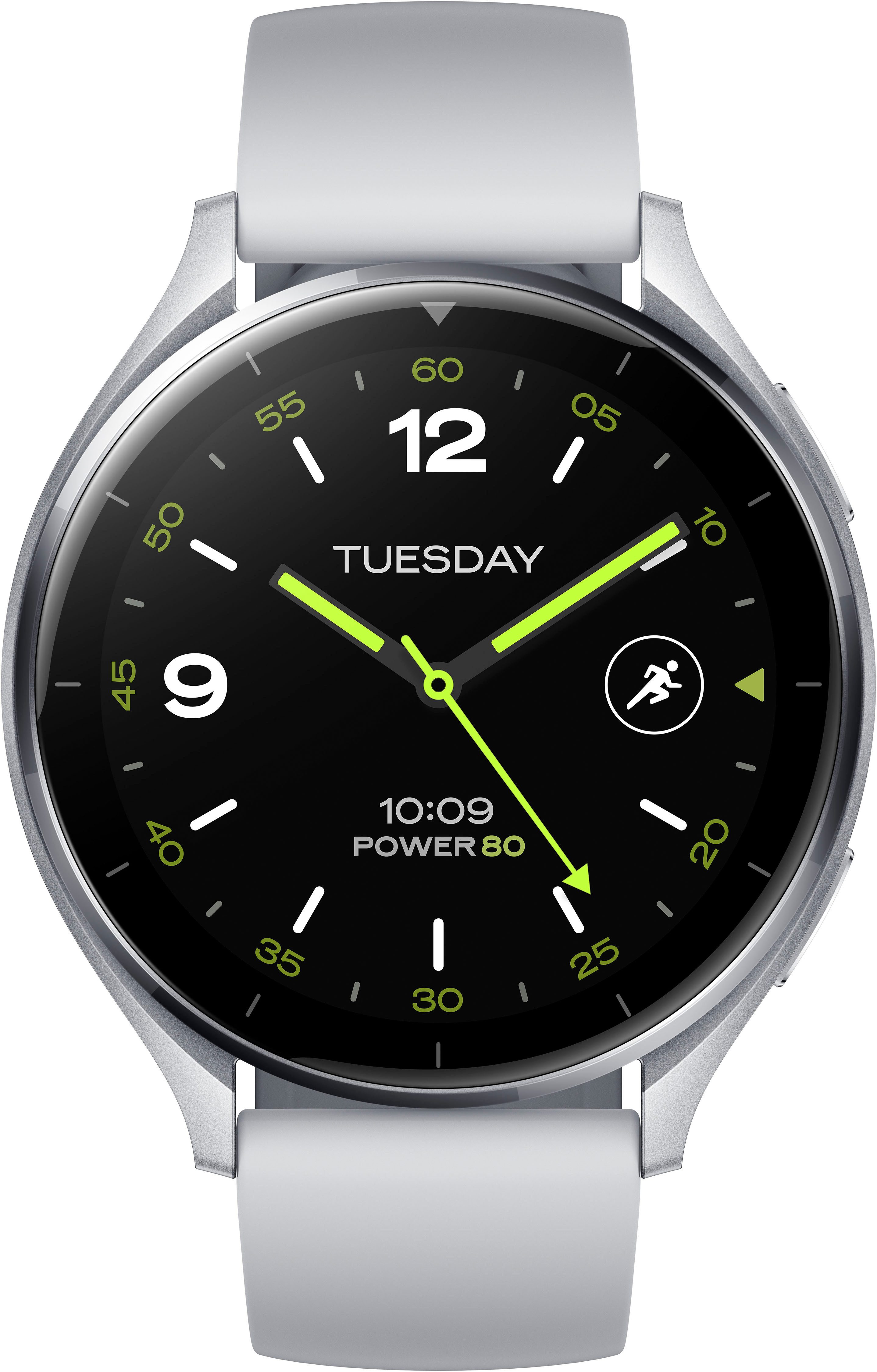 Xiaomi Watch 2 Smartwatch (4.6 cm/1.81 Zoll, Wear OS by Google) silberfarben|weiß