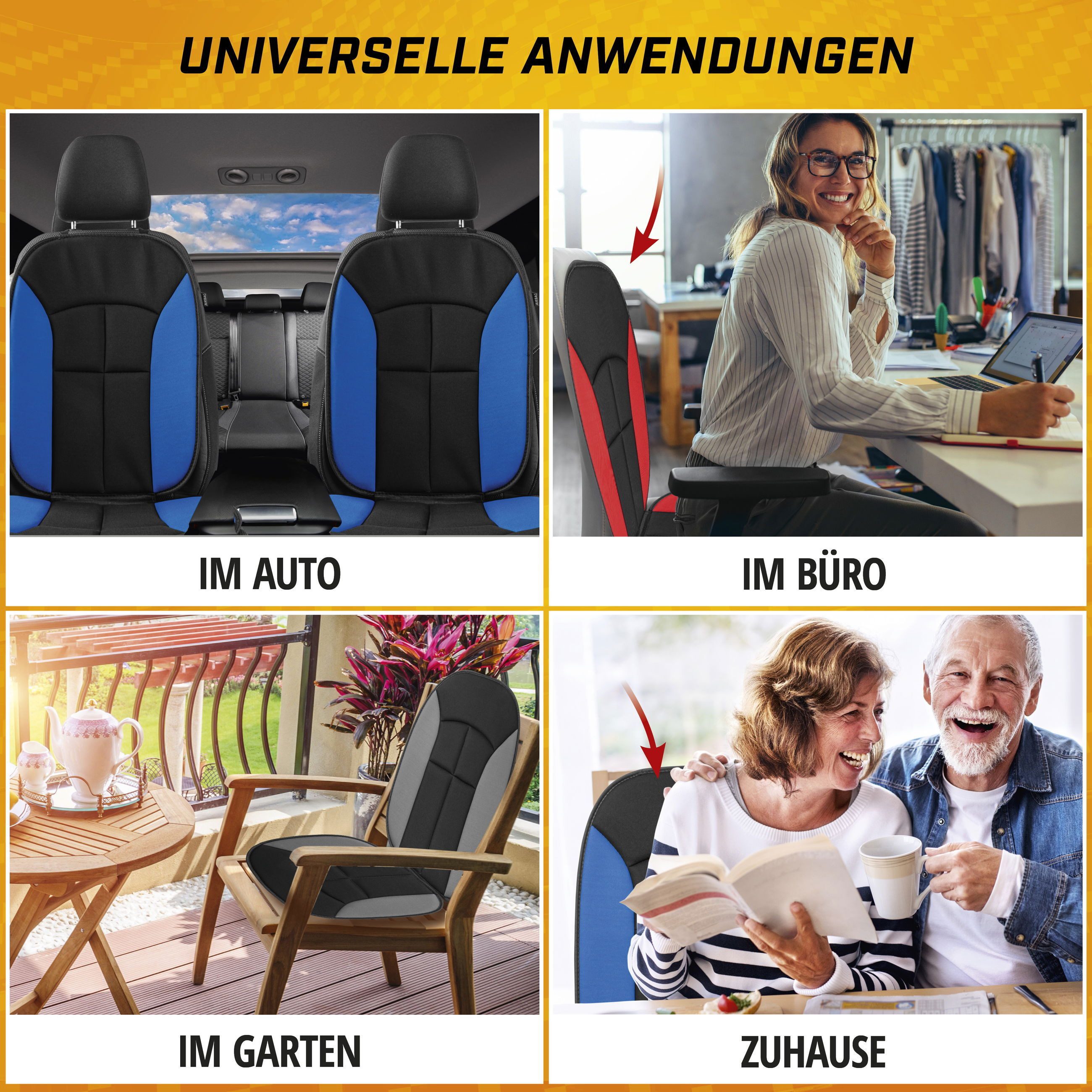 CarComfort Autositzauflage Sitzaufleger Norris, 1 Stück, 1-tlg.