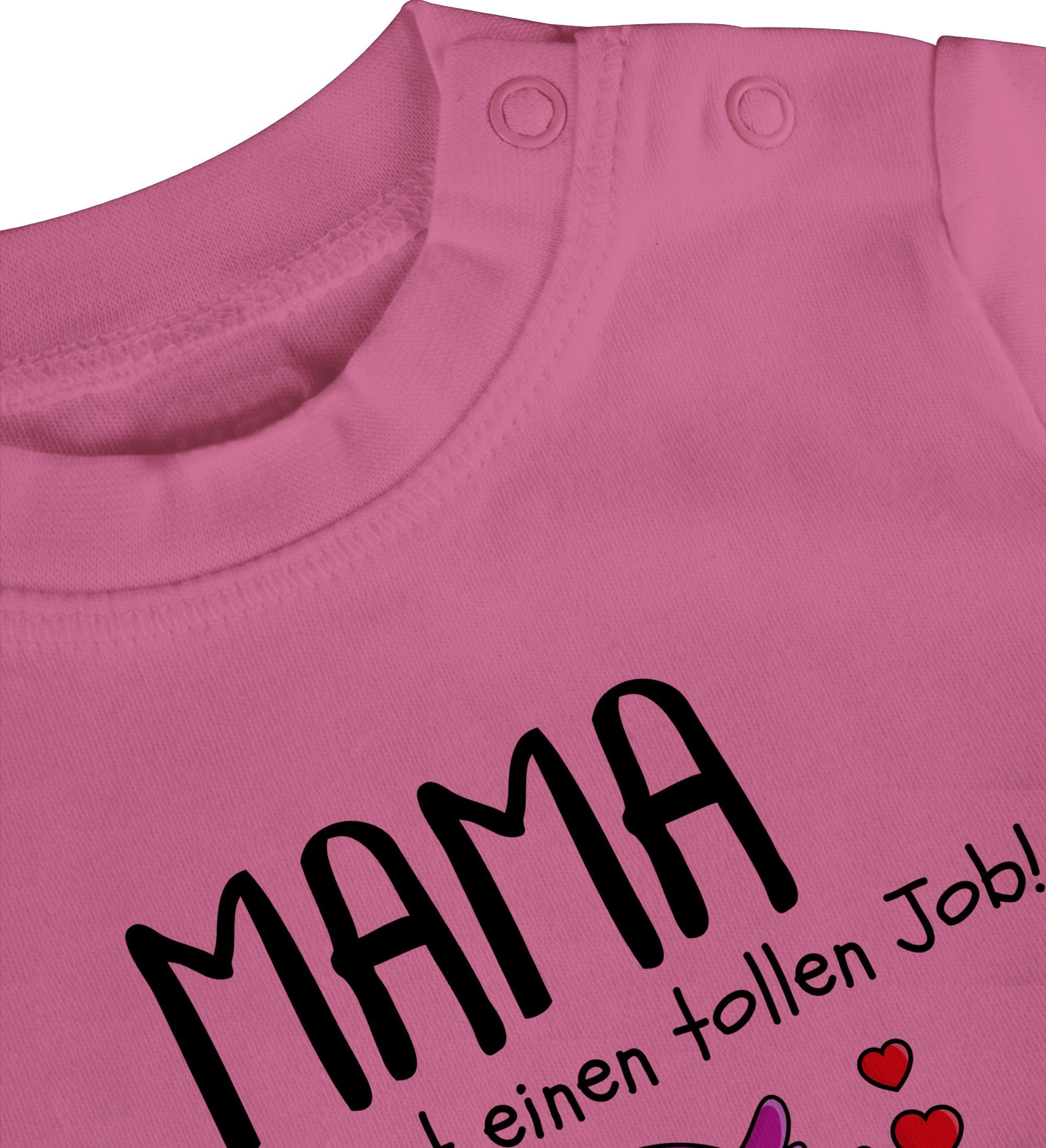 Erster - Muttertagsgeschenk 1. T-Shirt Mama Shirtracer 2 Muttertag Pink