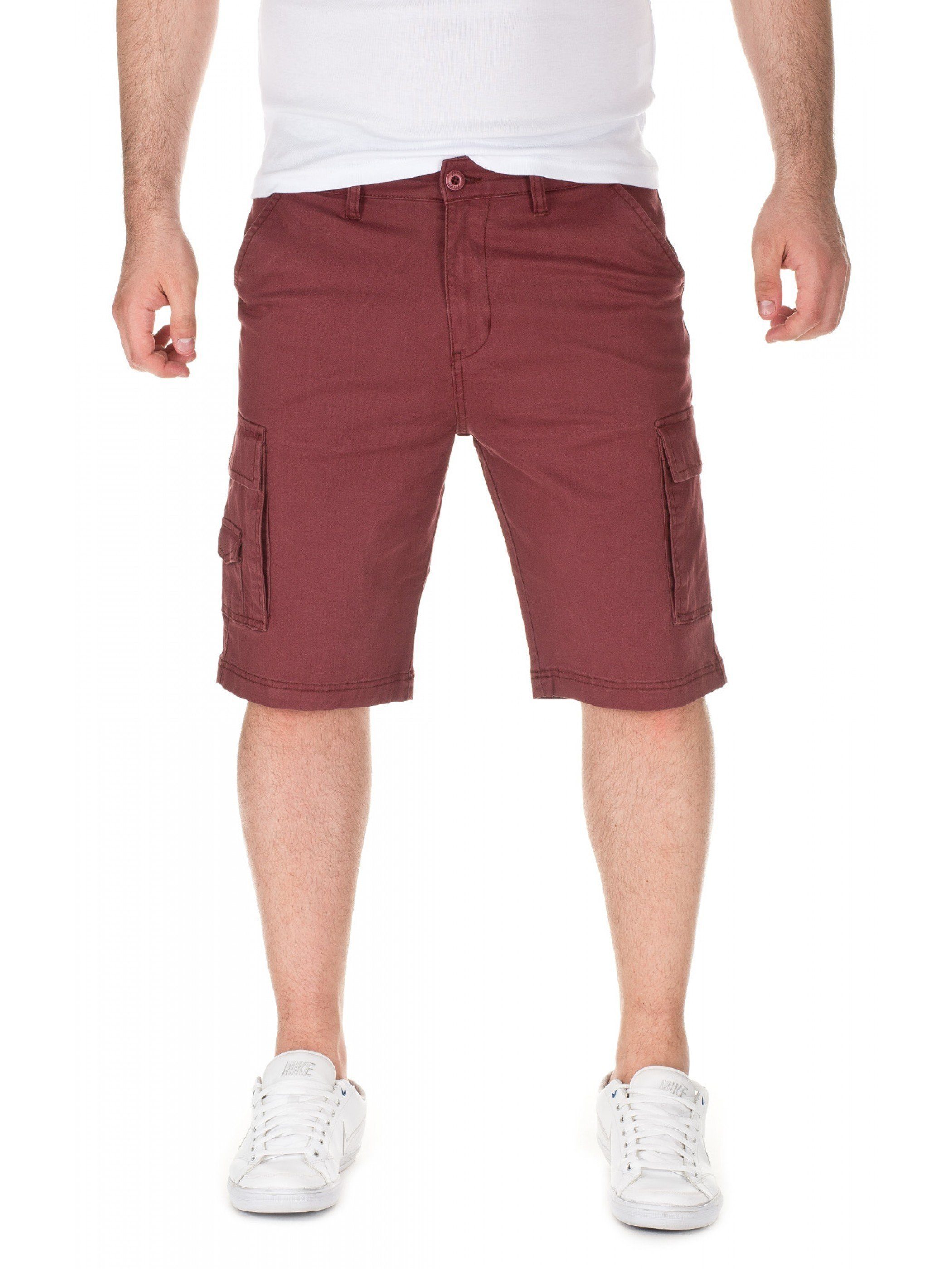 Yazubi Shorts Yazubi - Chino Shorts Mundo Herren Chinoshorts mit Stretchanteil Rot (bordeaux 11764)