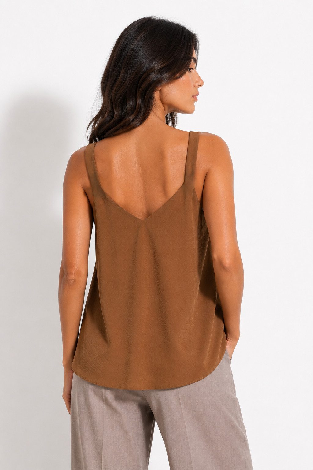 ITALY VIBES Trägertop - elegantes Ärmelloses Shirt - sommerliches Damen Top ONE SIZE, passend von Größe S bis XL
