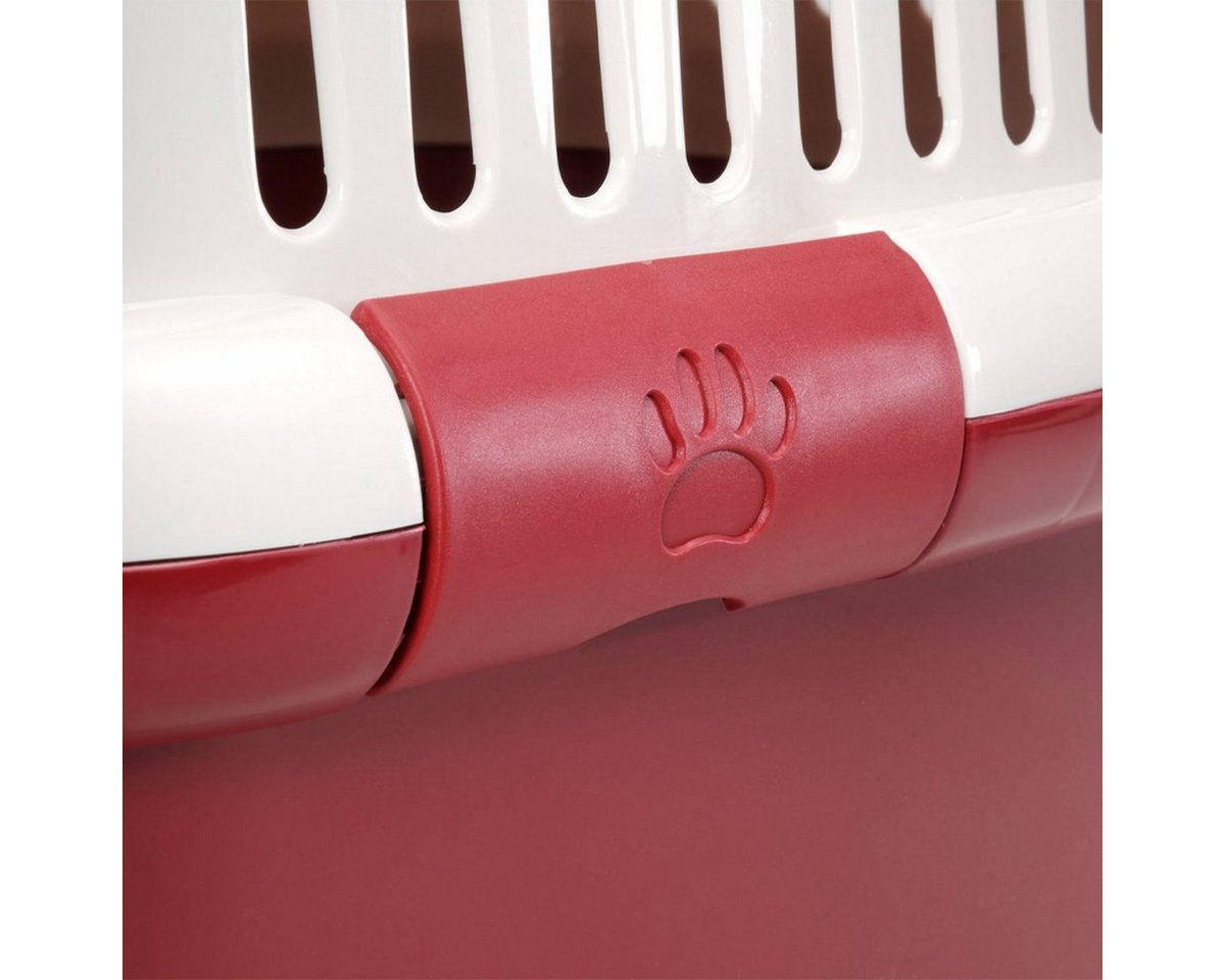 Thumbnail - Europet-Bernina Tiertransportbox Transportkäfig Adventurer 50 Basic Edition rot für Katzen