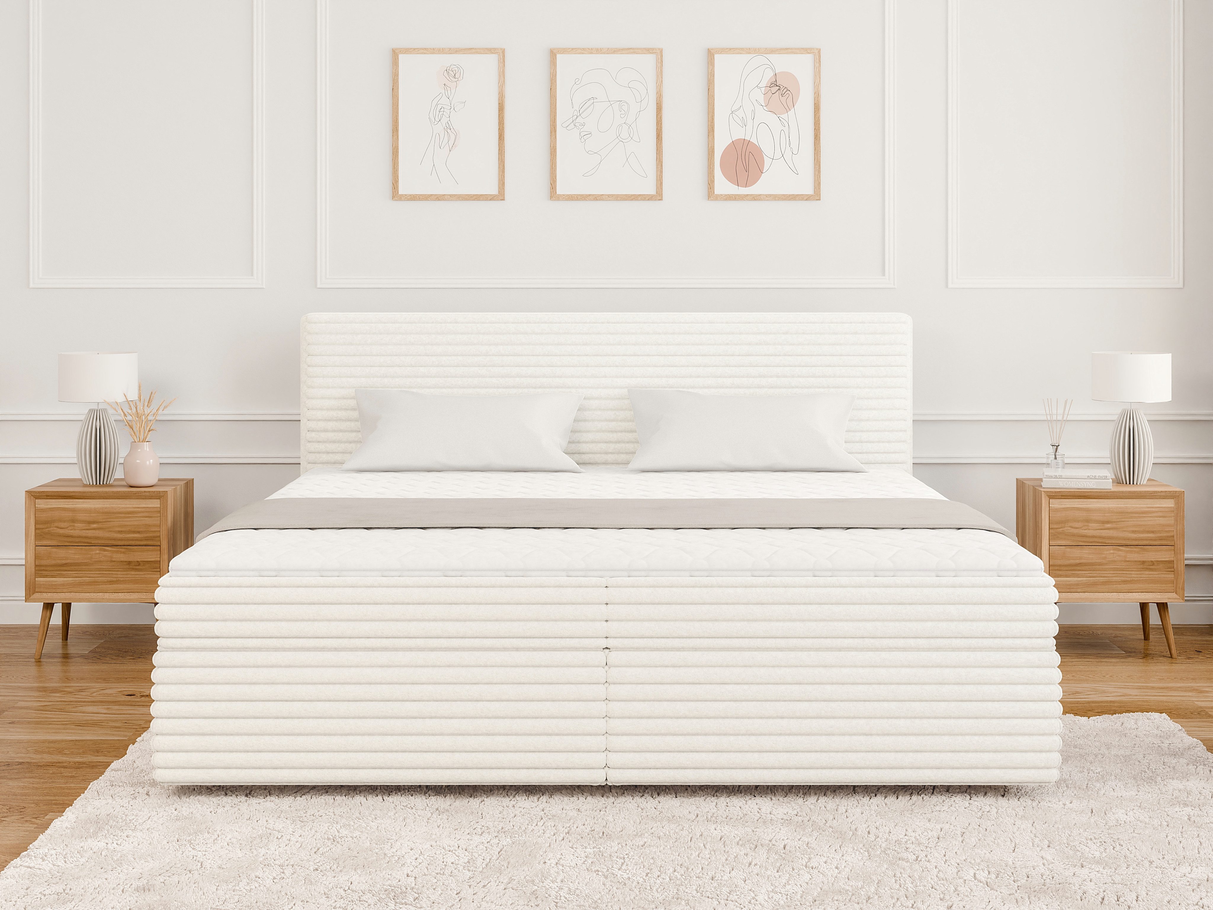 S-Style Möbel Boxspringbett Jasper mit Topper günstig online kaufen