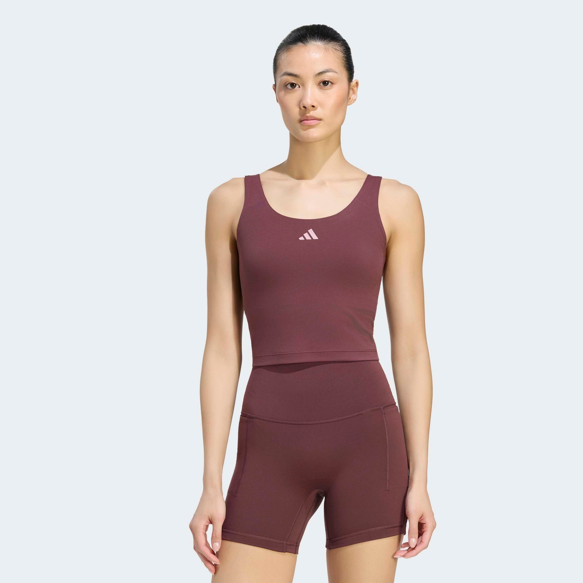 adidas Performance Tanktop 3-STREIFEN STUDIO ALL ME, LEICHT STÜTZEND