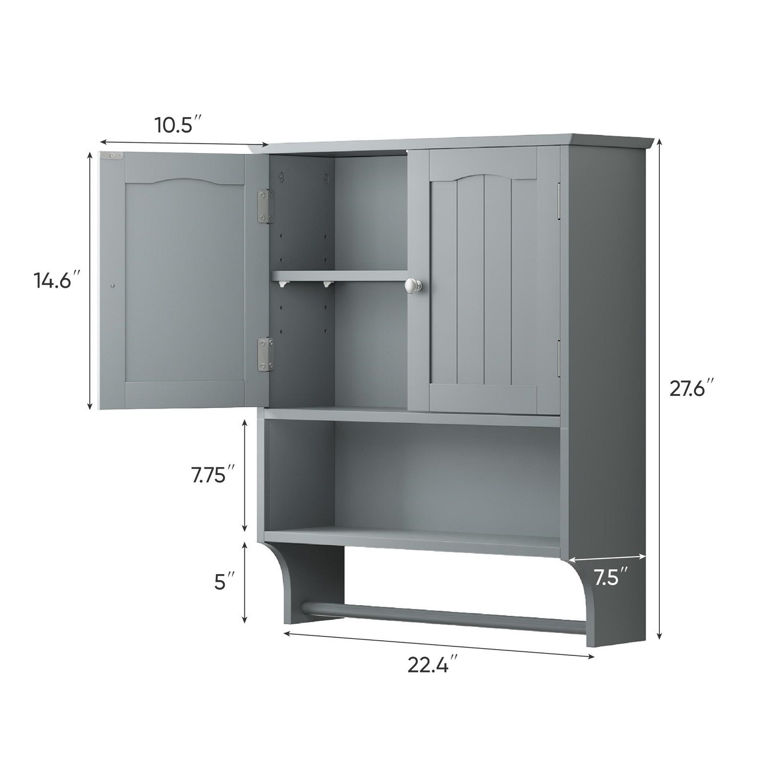 Semiocthome Medizinschrank Wandbadezimmerschrank mit 2 Türen günstig online kaufen