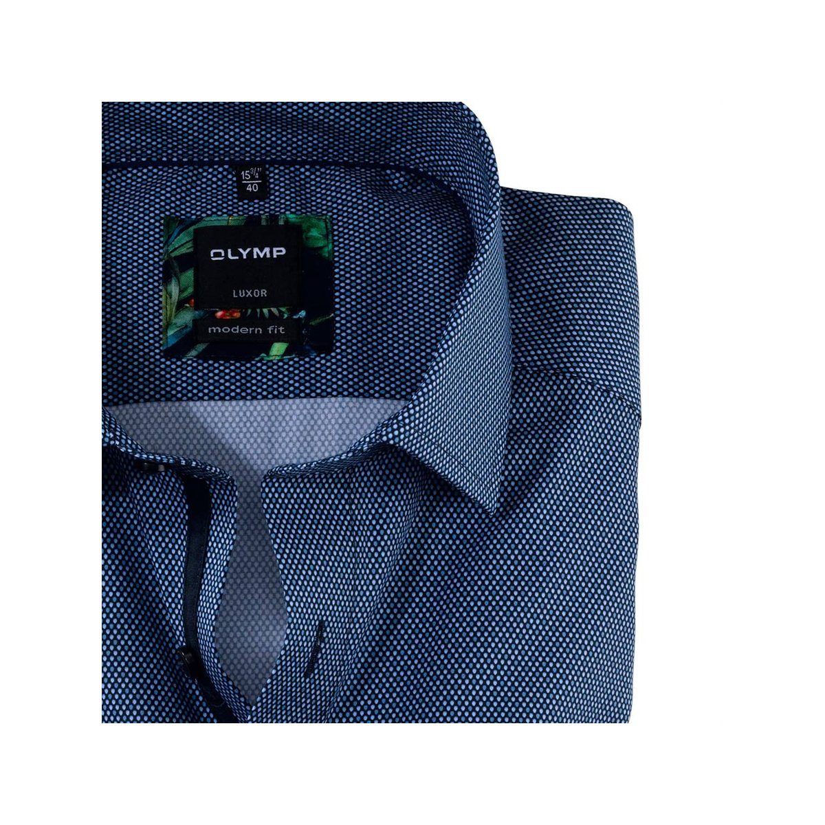 marineblau T-Shirt regular fit (1-tlg) OLYMP