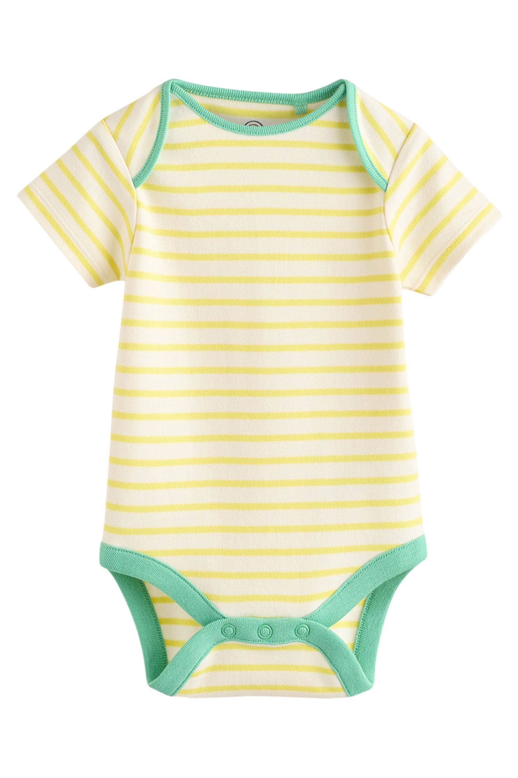 Next T-Shirt-Body Kurzärmelige Bodys Streifen 100% Baumwolle, 5 Stk. (5-tlg)
