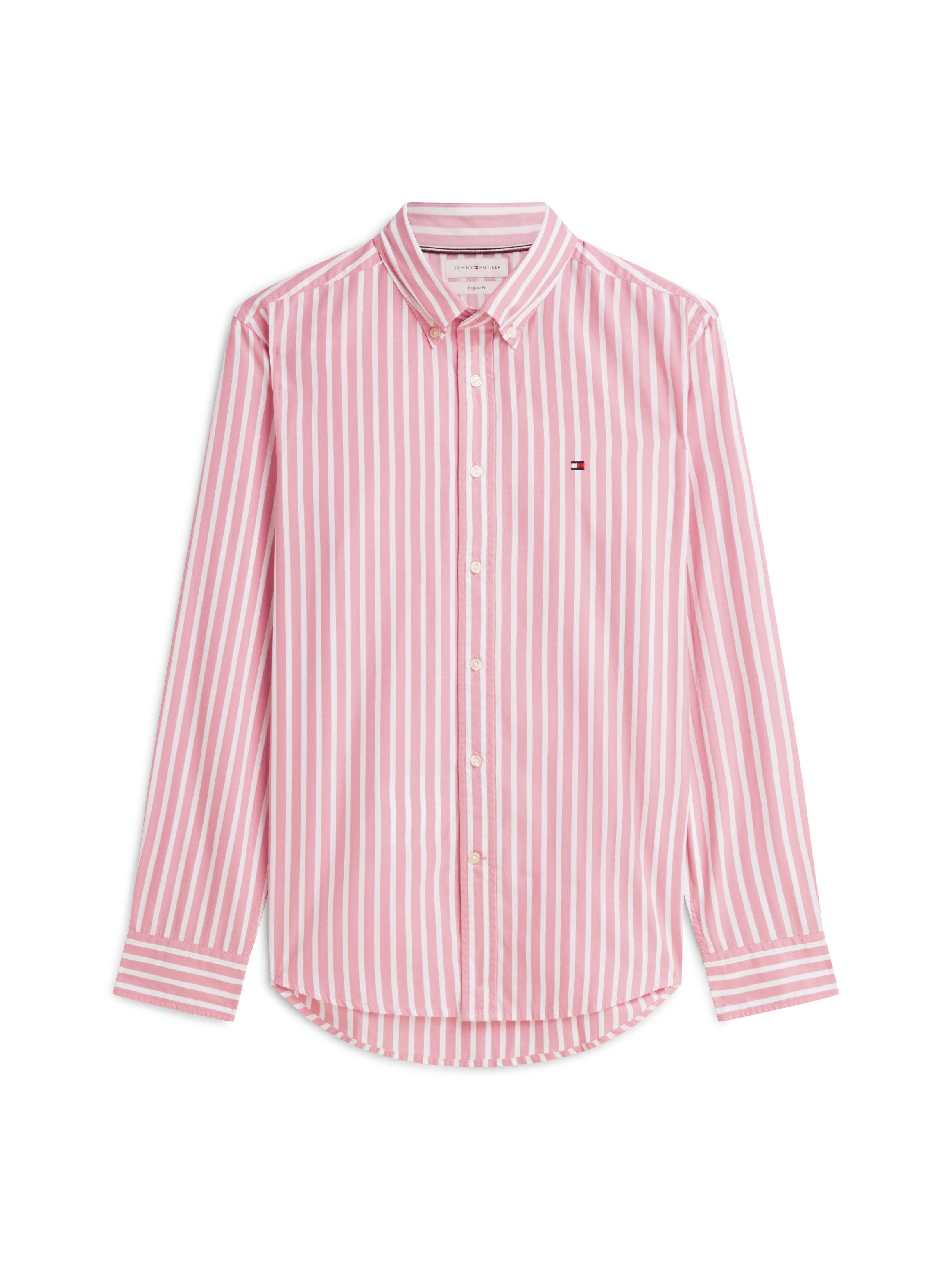 Tommy Hilfiger Langarmhemd FLEX POPLIN SEASONAL STRIPE SHT Regular Fit Flex Cotton – Bild 5 von 5
