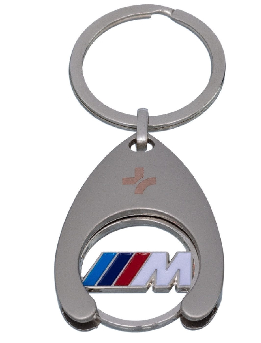 BMW Schlüsselanhänger BMW M Perfomance Schlüsselanhänger Einkaufswagenchip Keyring Chip (1-tlg)