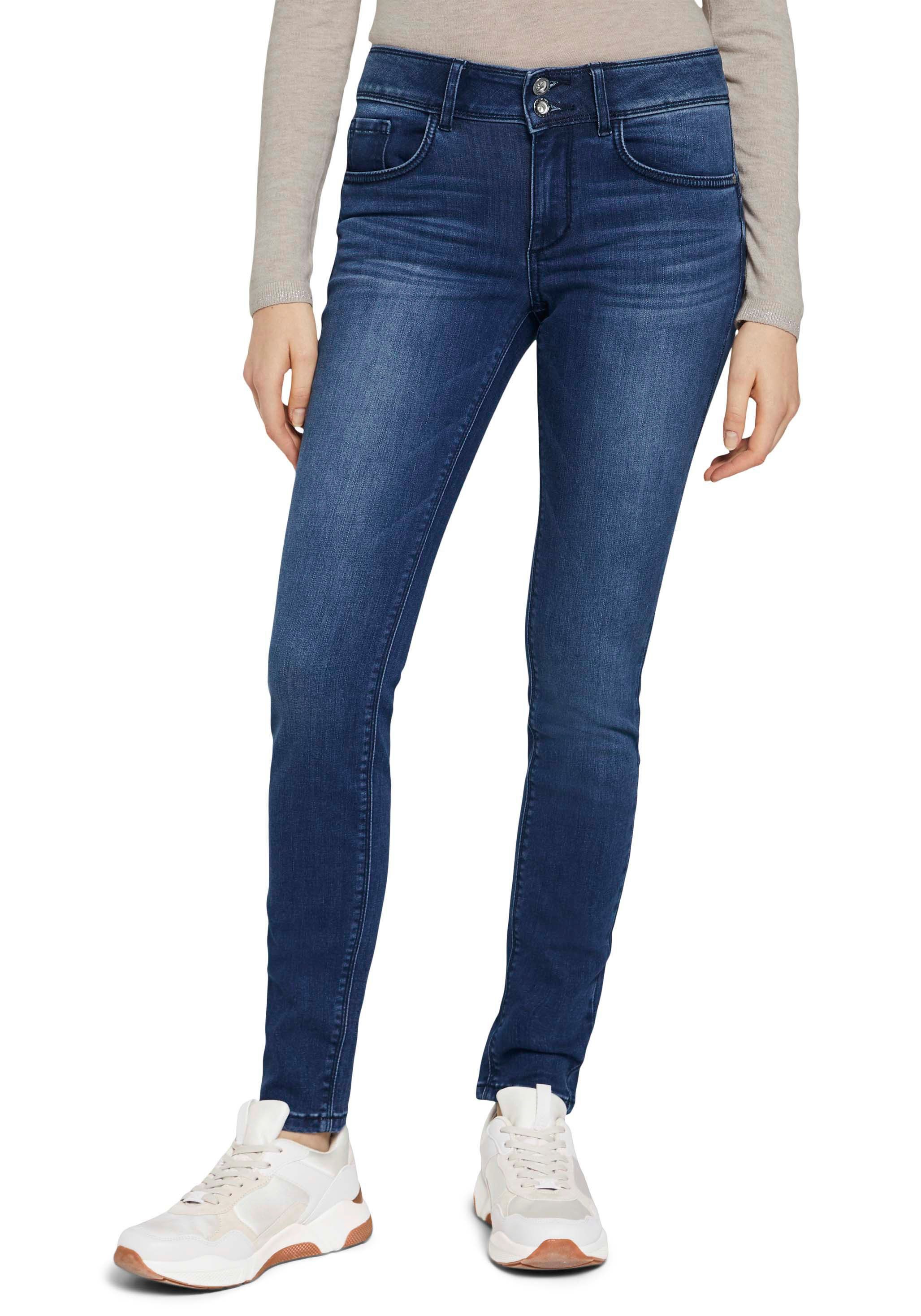 TOM TAILOR Skinny-fit-Jeans Alexa Skinny mit Doppelknopf-Verschluss