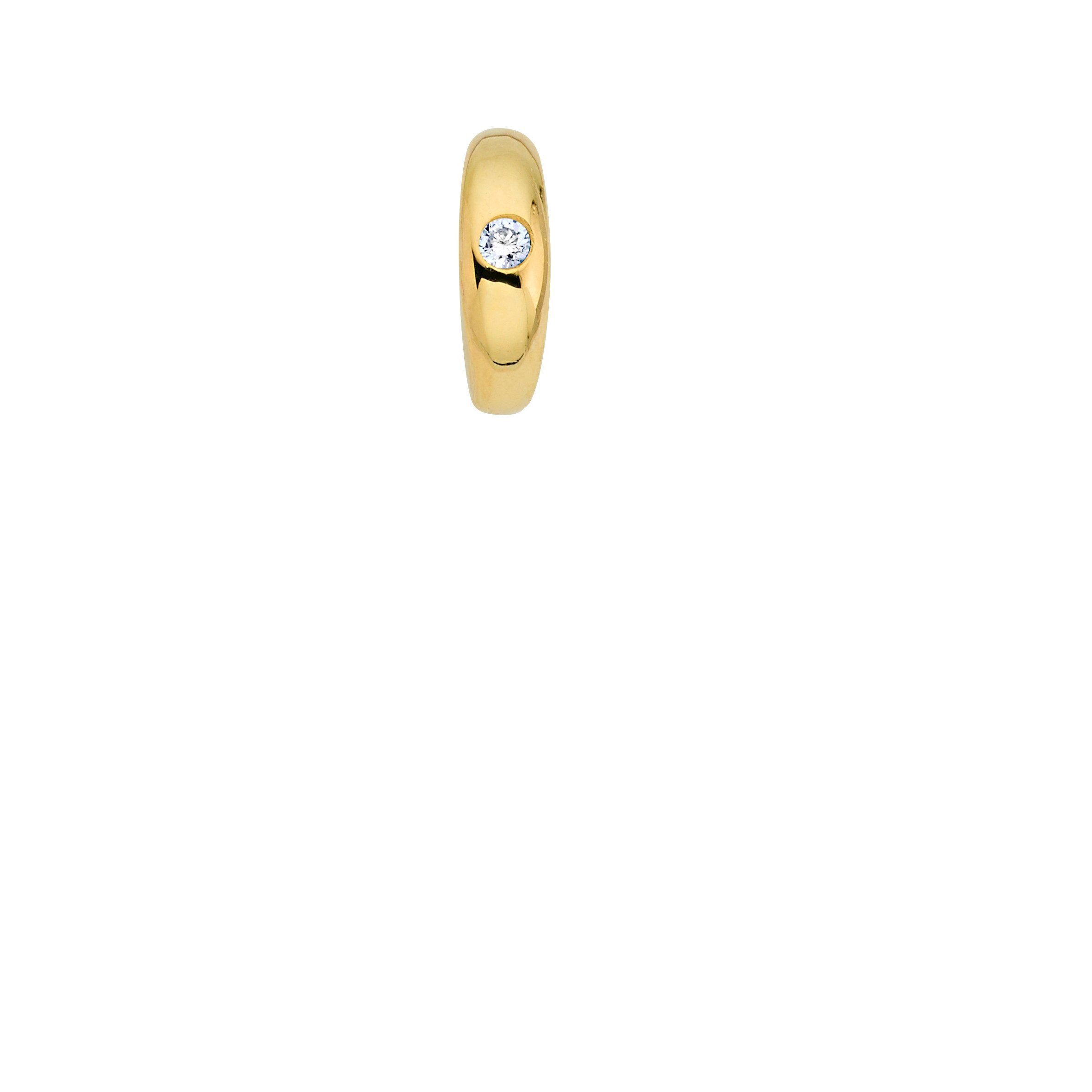 Firetti Kettenanhänger Schmuck Geschenk Gold 333 Halsschmuck Anhänger Taufring, mit Rubin oder Zirkonia (synth)
