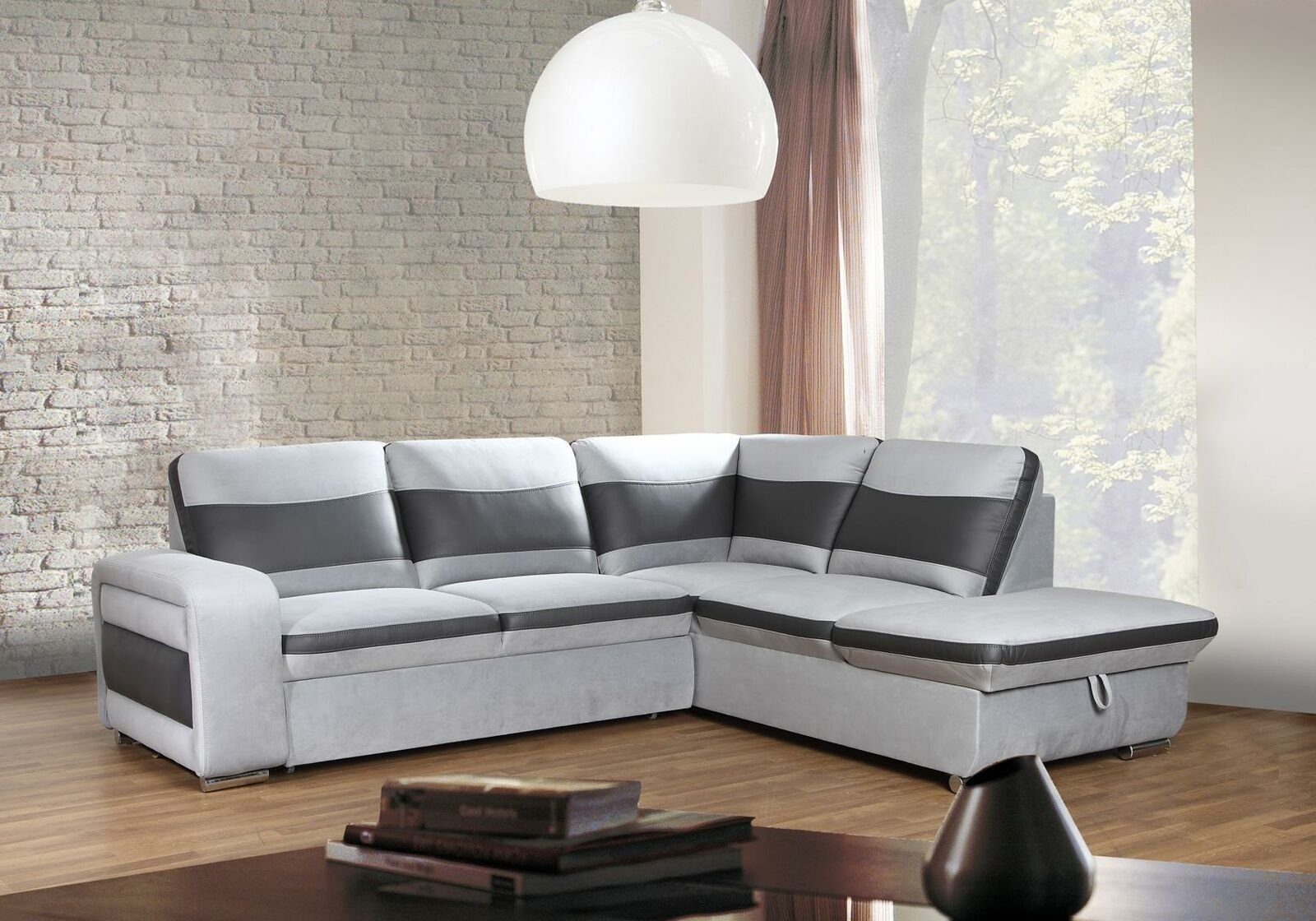 JVmoebel Sofa Weißes modernes Ecksofa Polstermöbel Couch Luxus Neu, Made in Europe