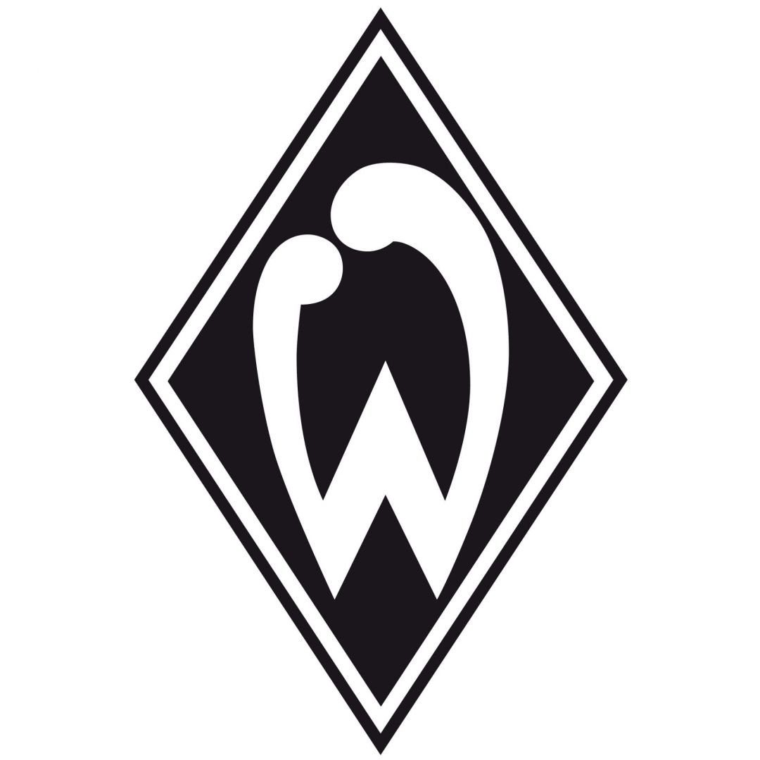 K&L Wall Art Wandtattoo Fußball Wandtattoo SV Werder Bremen Logo schwarz De günstig online kaufen