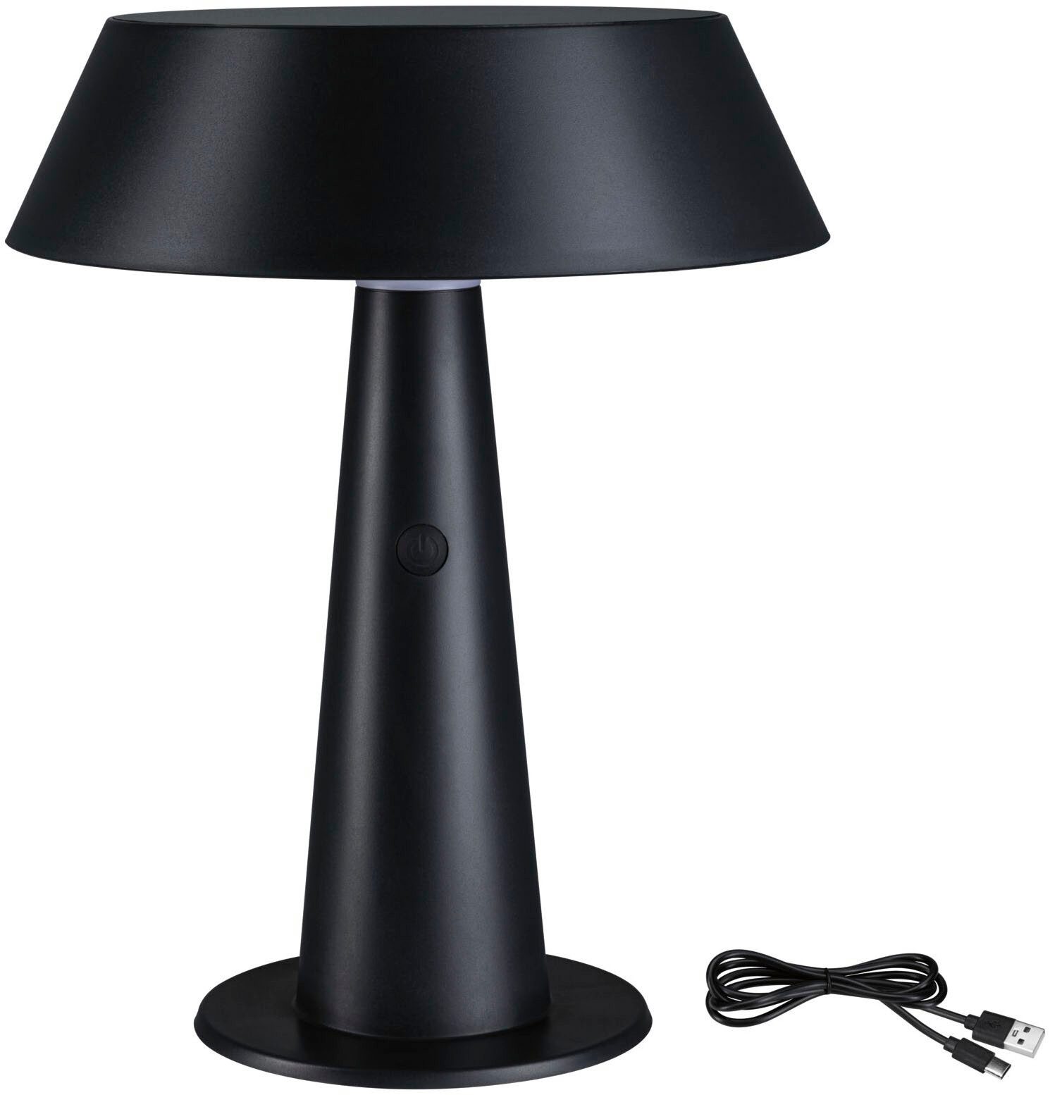 Paulmann LED Tischleuchte Solar LED Tischleuchte Soala 2700K 165lm 2,1W Anthrazit, LED fest integriert, Warmweiß, mehrere Helligkeitsstufen, Dimmer, Ein-/Ausschalter