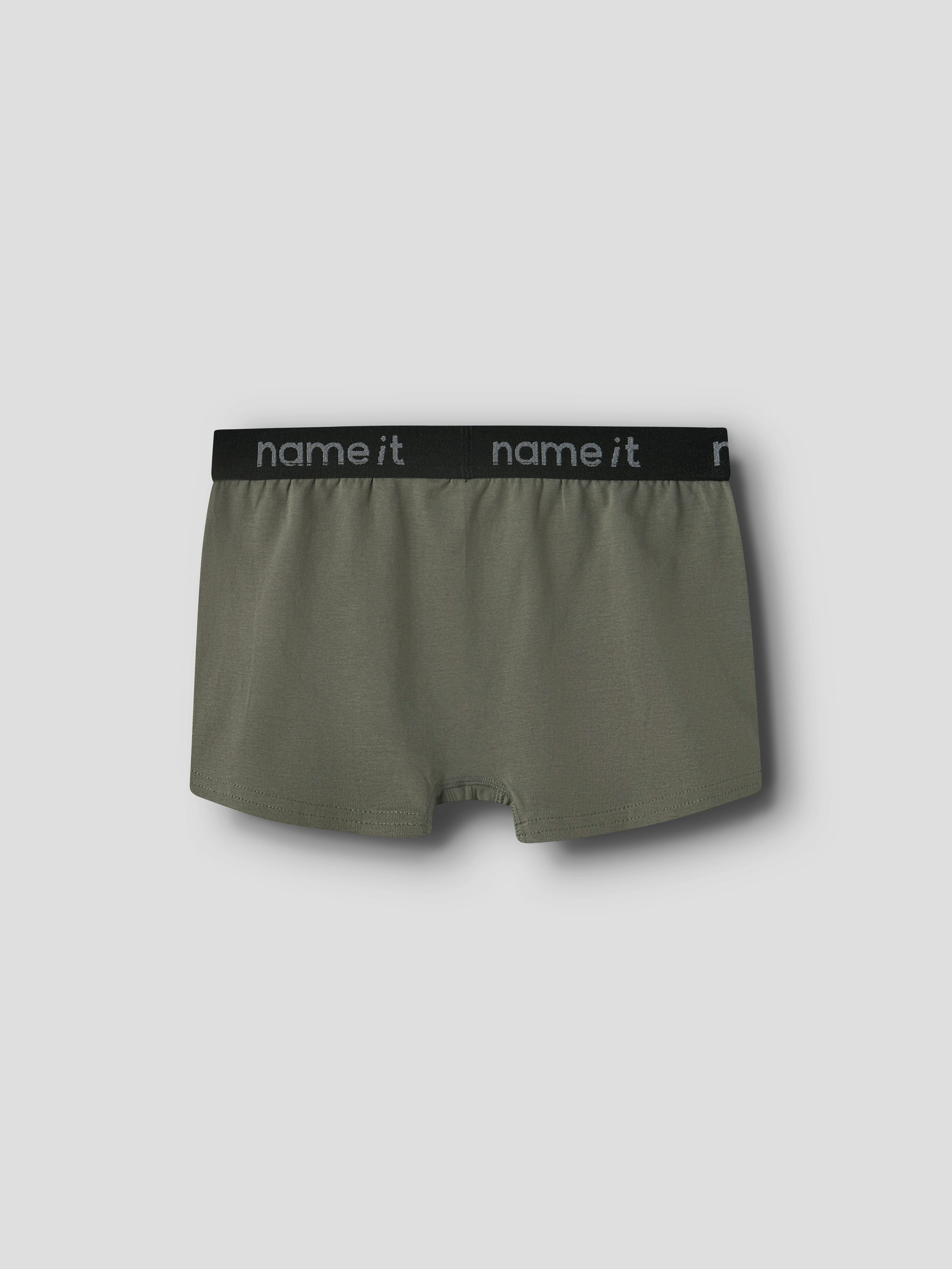 Name It Trunk NKMBOXER 3P (Packung, 3-St) eng, Jersey, Logoschriftzug, angesetztes Bündchen