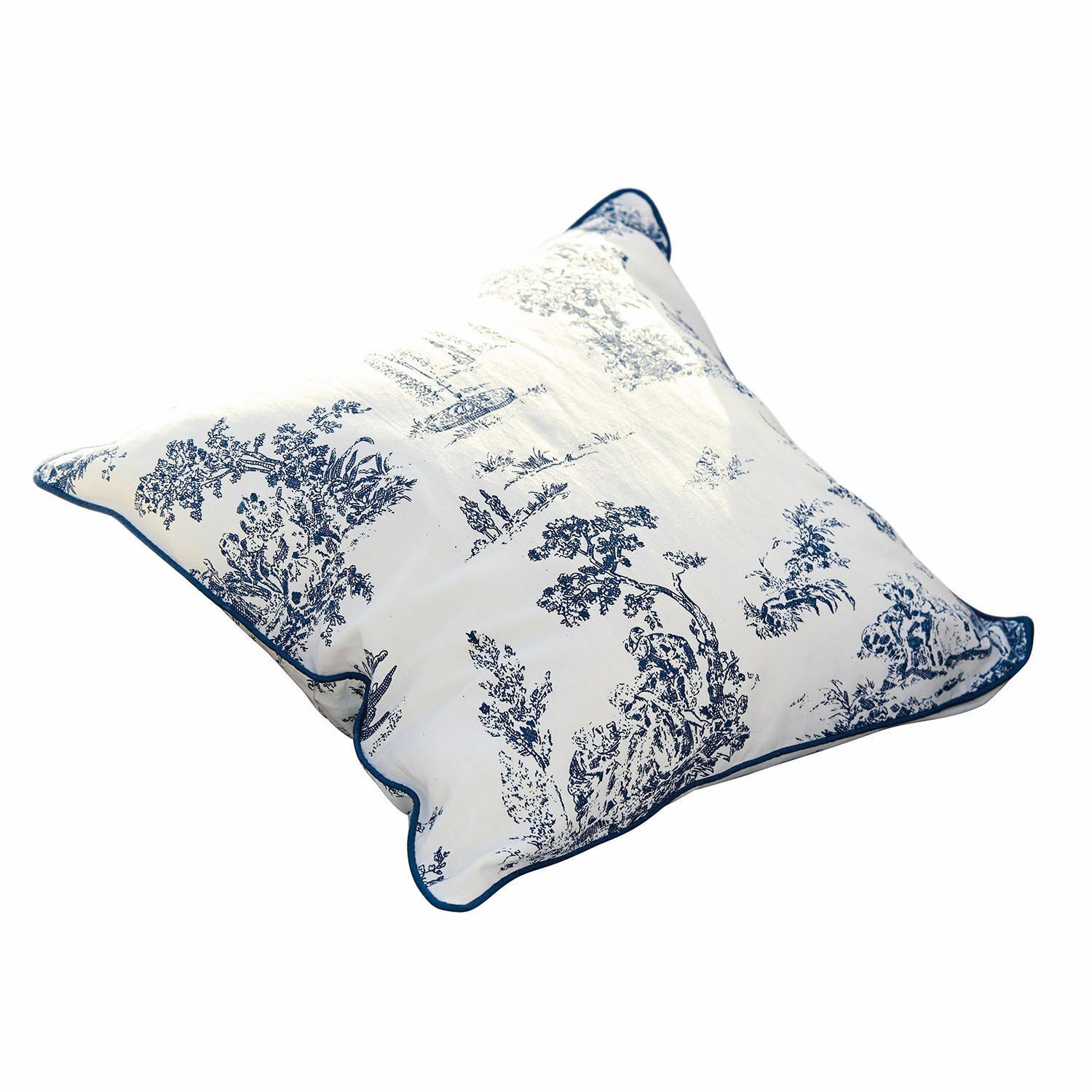 Mirabeau Kissenhülle Kissenhülle Simone blau/weiß, (1 günstig online kaufen