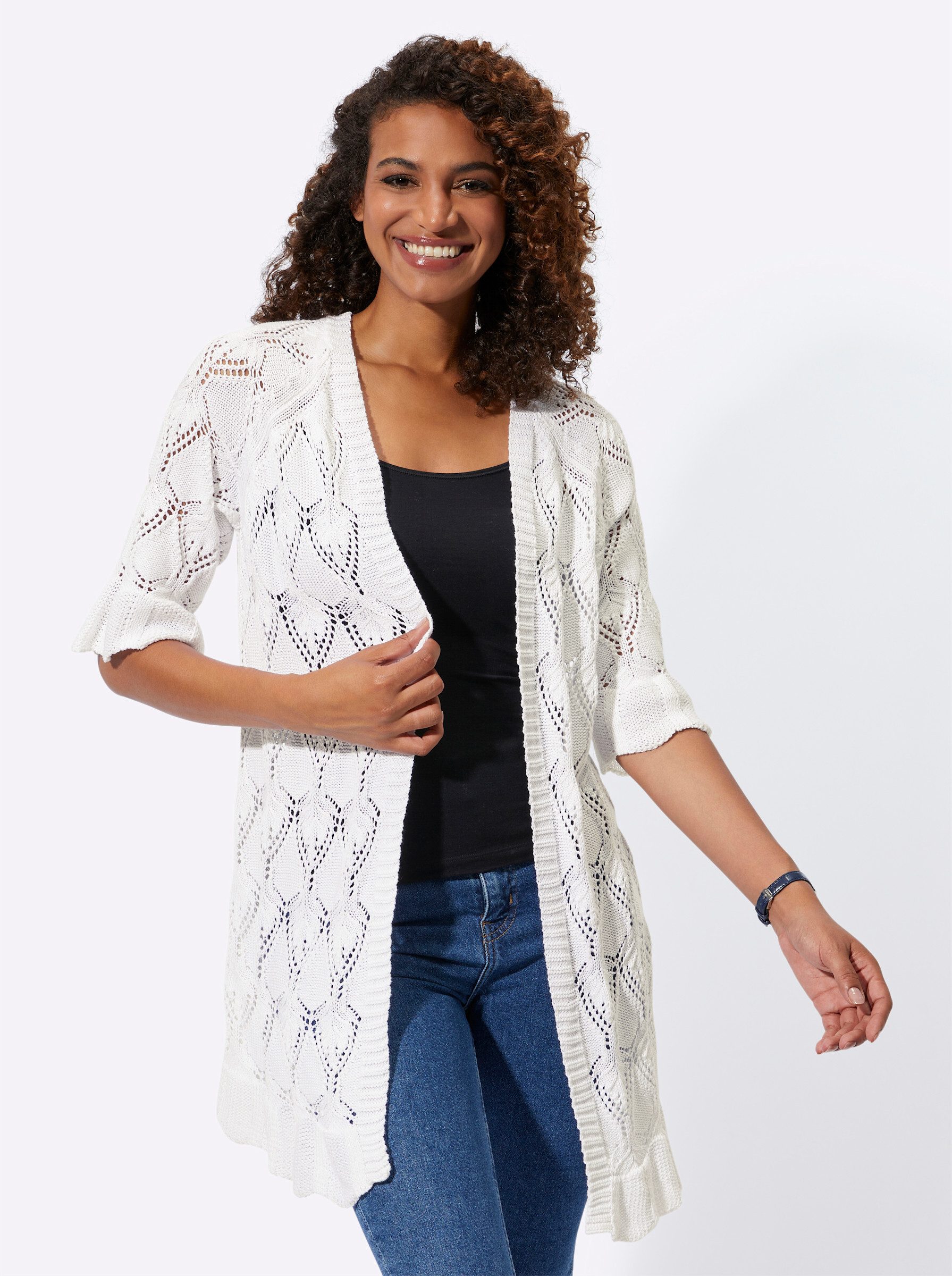 Strickjacke Ajourstrickjacke