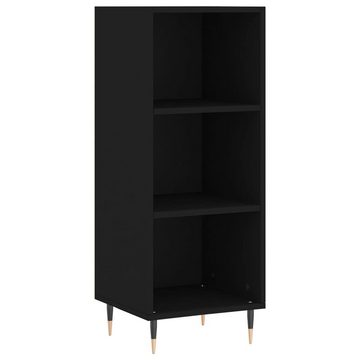 vidaXL Kleiderschrank Regal Highboard Schrank Hochschrank Schwarz 34,5x34x180 cm Holzwerksto