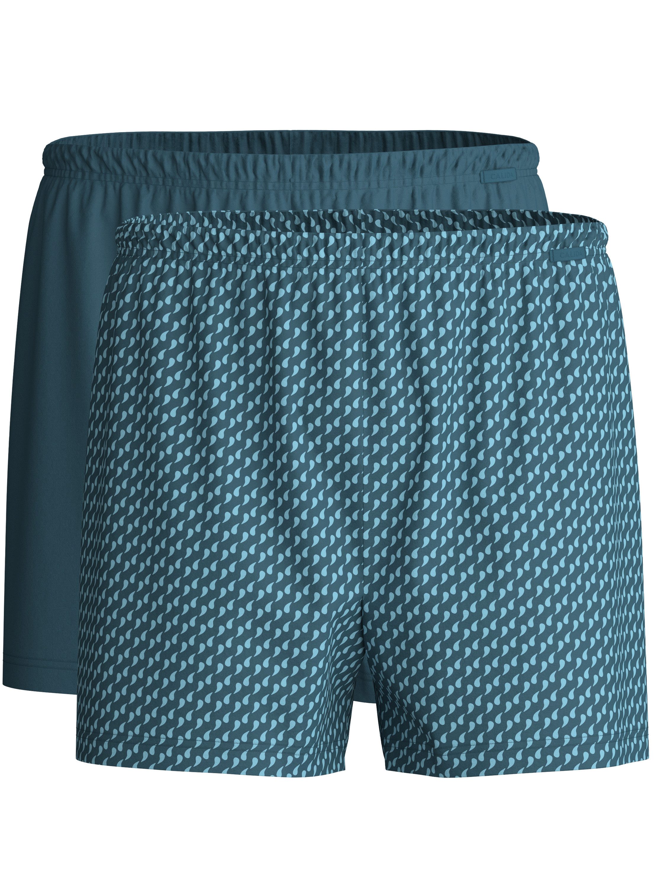 CALIDA Boxershorts Cotton Special Herren (2-St., 2er-Pack) im Doppelpack, aus 100% Baumwolle