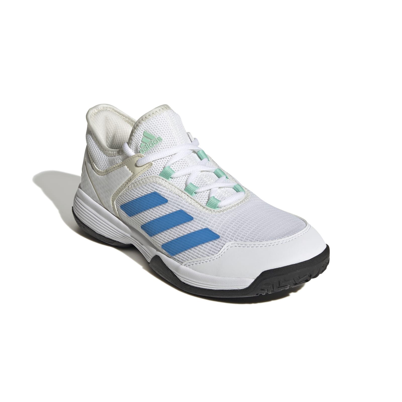 adidas Performance Ubersonic 4 Allcourt weiss/blau Kinder Tennisschuh