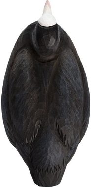 Wildlife Garden Dekofigur Decobird Bläßhuhn handgeschnitzt, Holz (Linde), Länge 21 cm