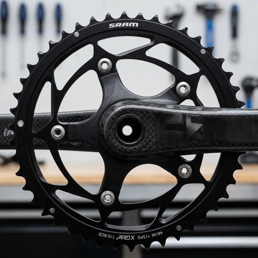 SRAM Sram Kettenblatt Road Red X-Glide R 10 f Yaw S1 schwarz 39Z Alu E-Bike Akku