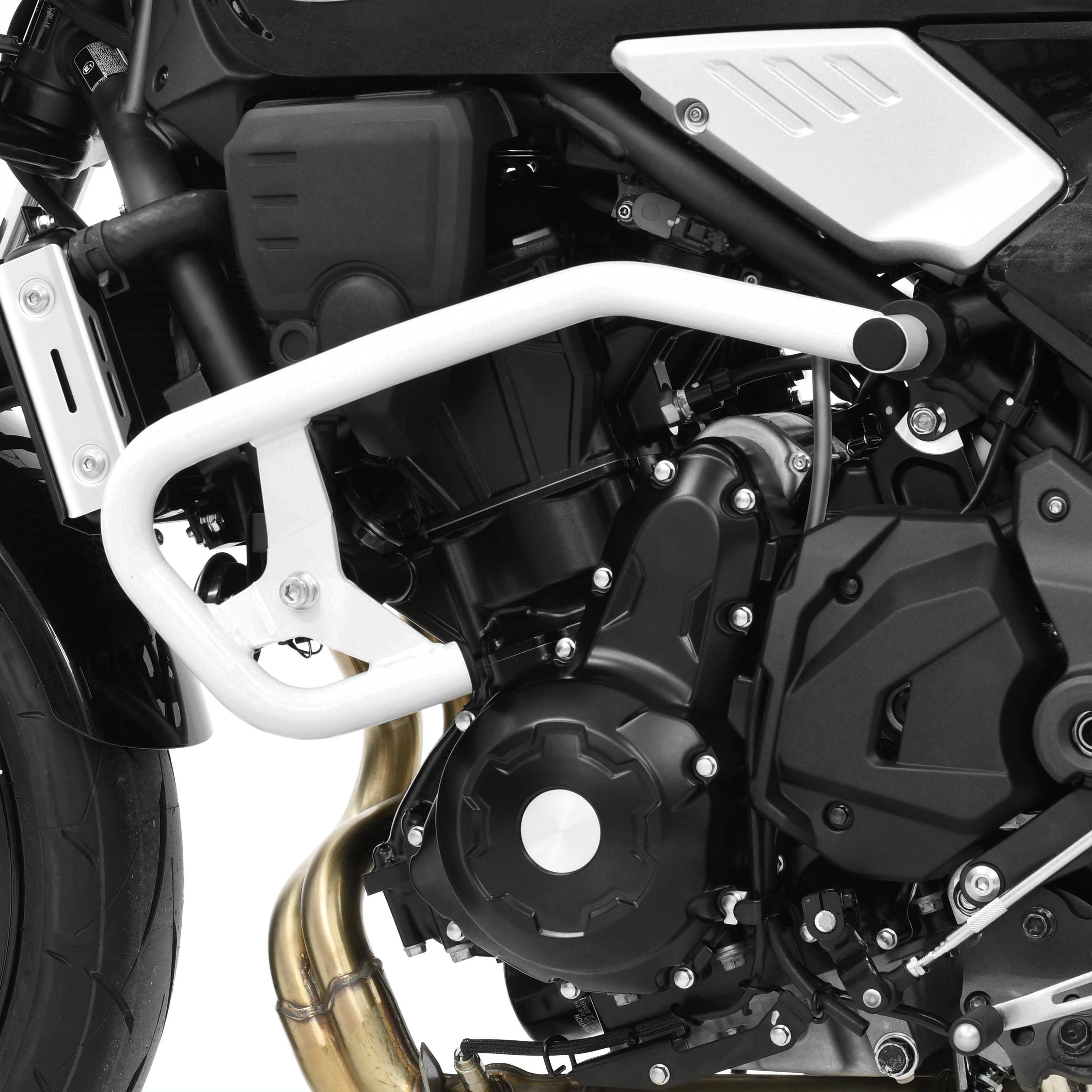 ZIEGER Motor-Schutzhülle Sturzbügel Sturzschutz Schutzbügel kompatibel mit Kawasaki Z650RS weiß