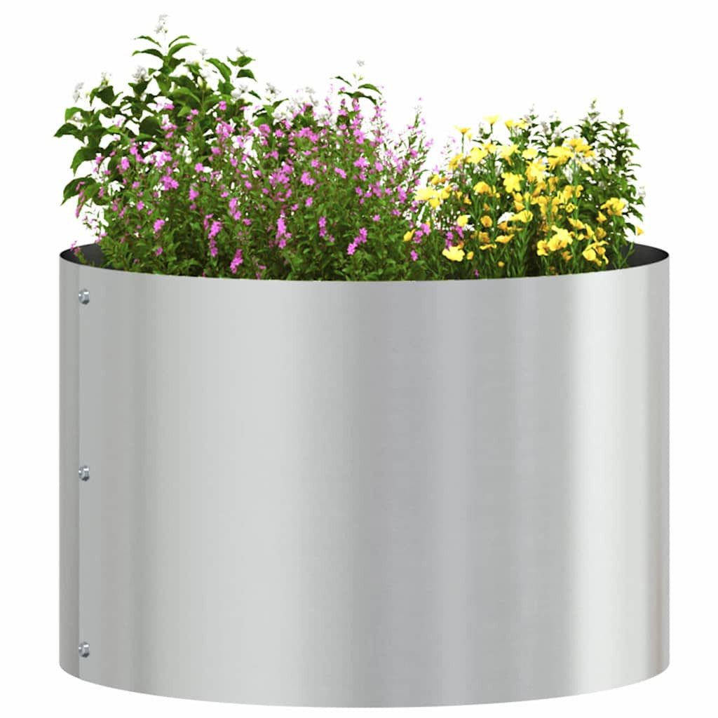 vidaXL Blumentopf Gartenblumentopf Silber 30 x günstig online kaufen
