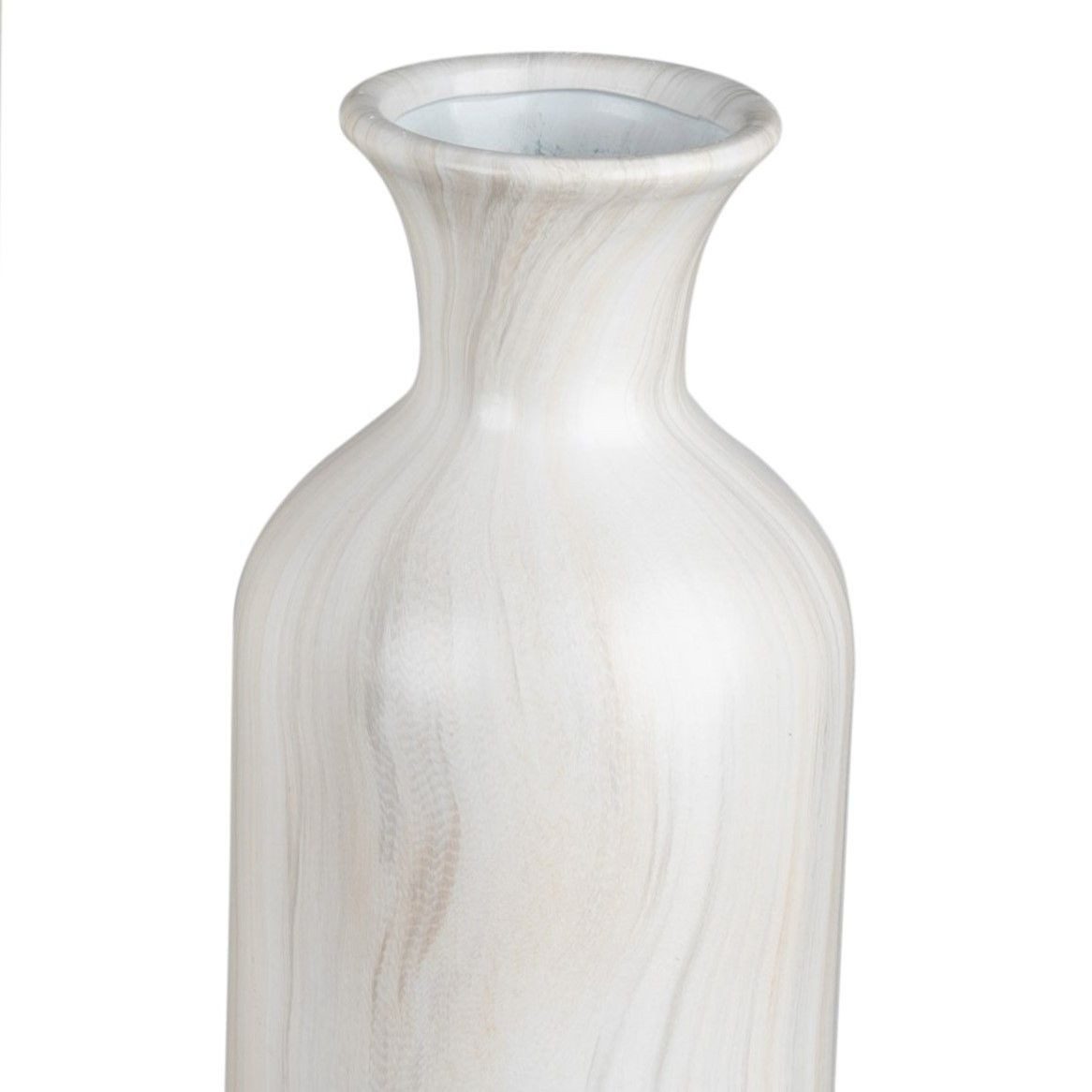 formano Bodenvase MARMOR, Höhe: 52cm, Farbe: Creme, Motiv: Marmor