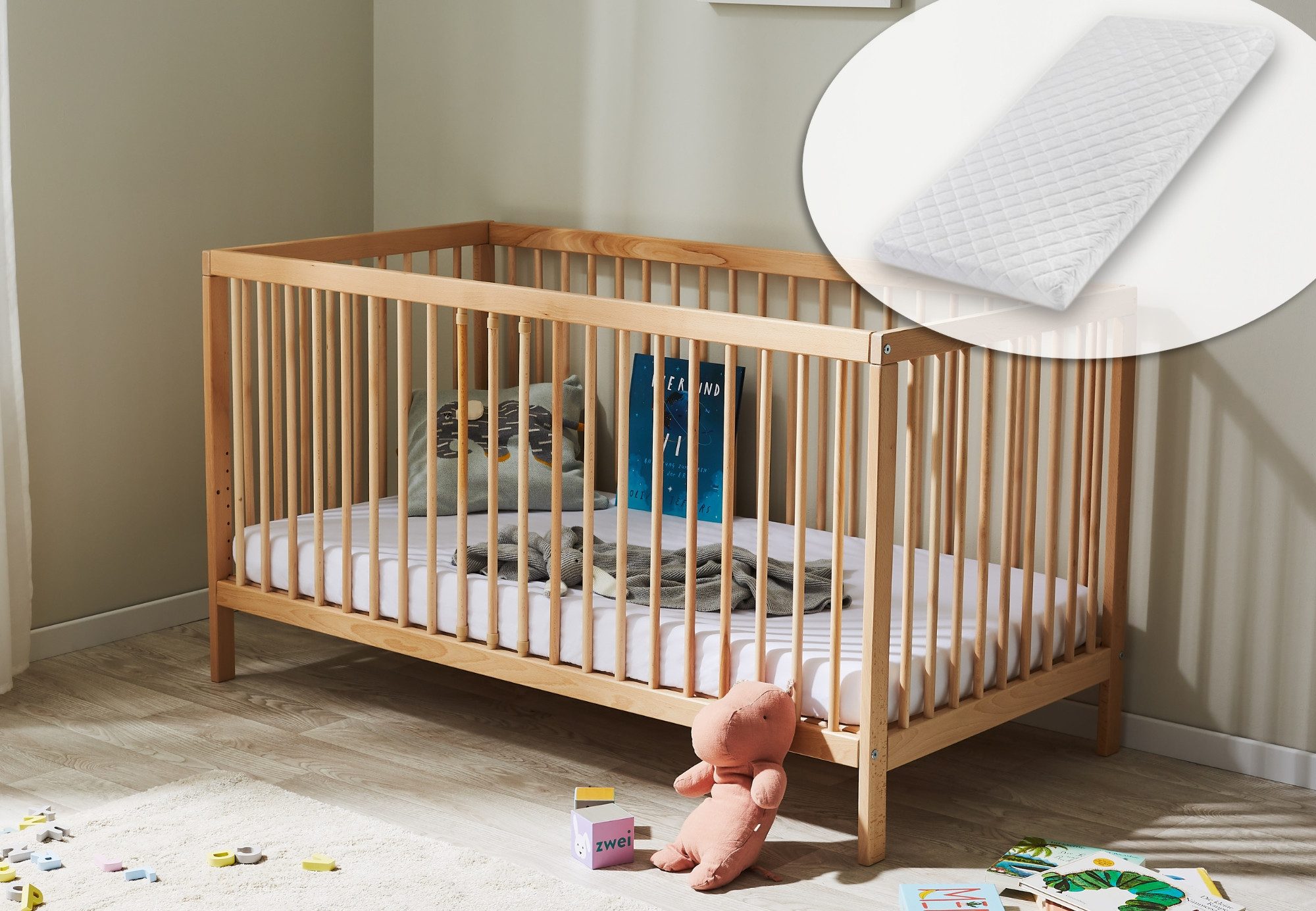 Kids Collective Kinderbett Babybett Gitterbett 60x120 günstig online kaufen