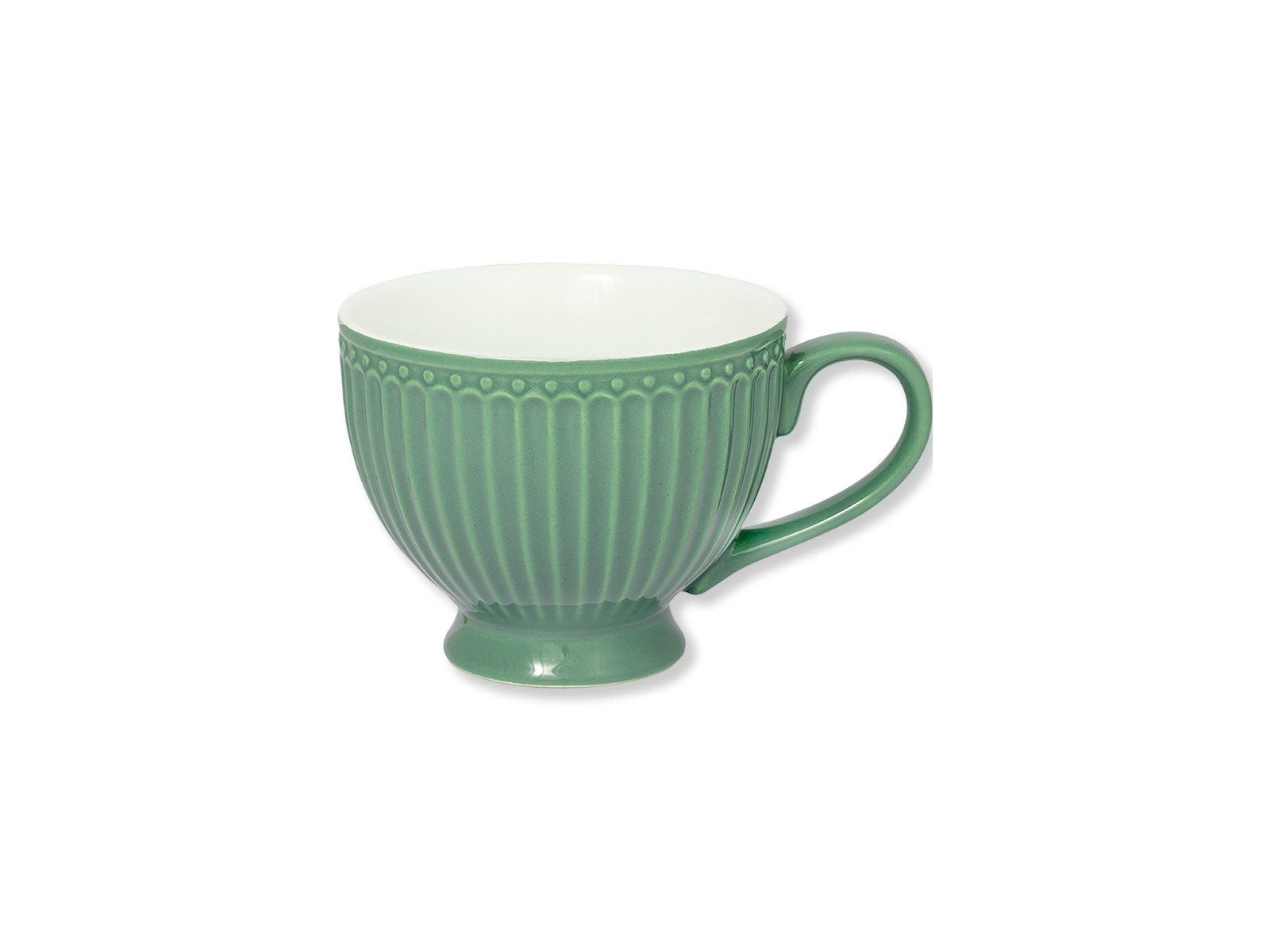 Greengate Tasse Alice Teetasse dusty green 0,4l, Steinzeug